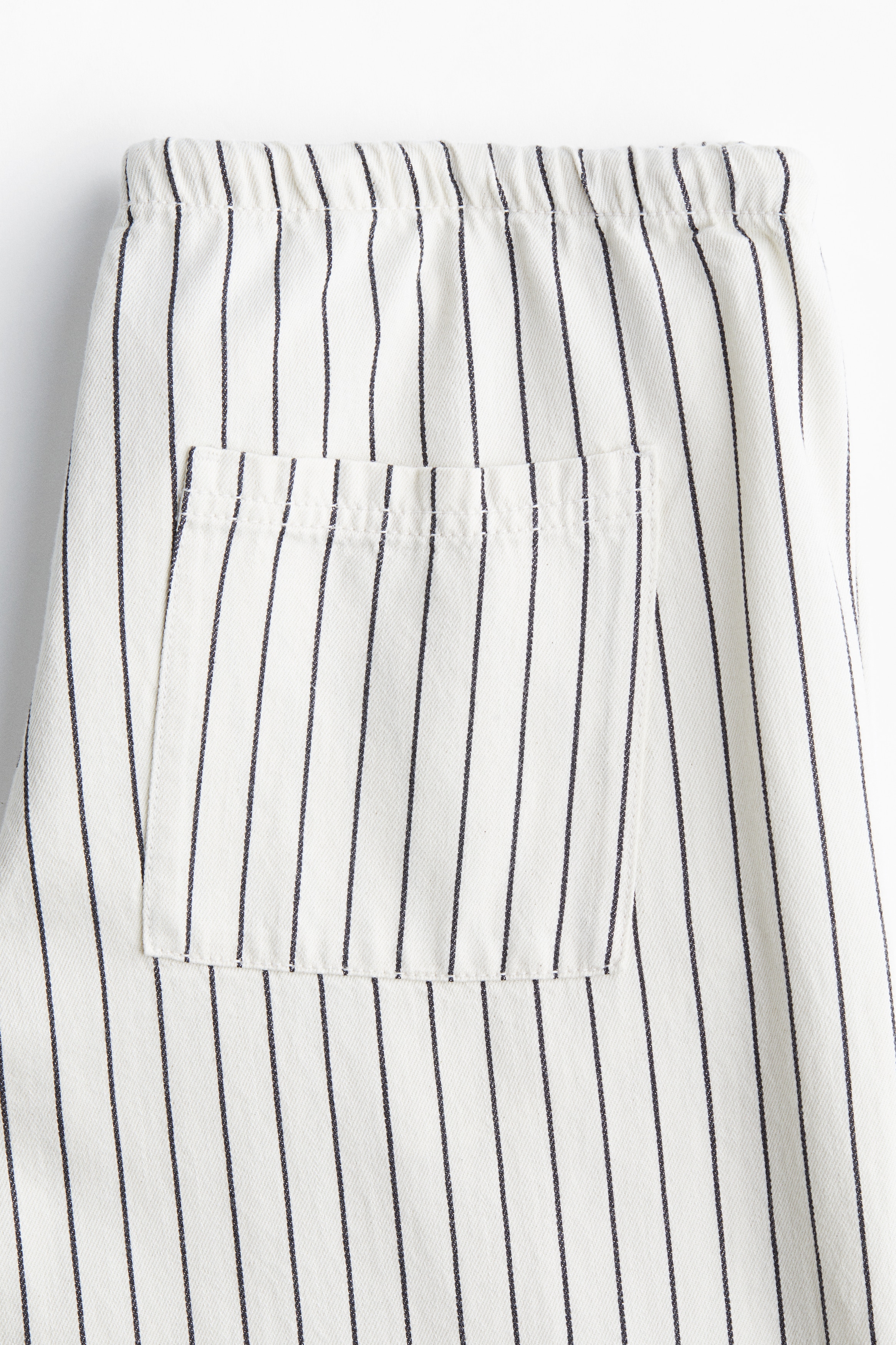 Denim drawstring trousers
