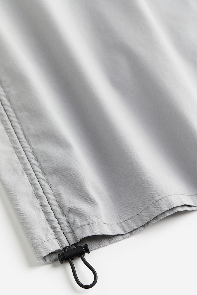Cotton parachute skirt - Light grey/Black - 7