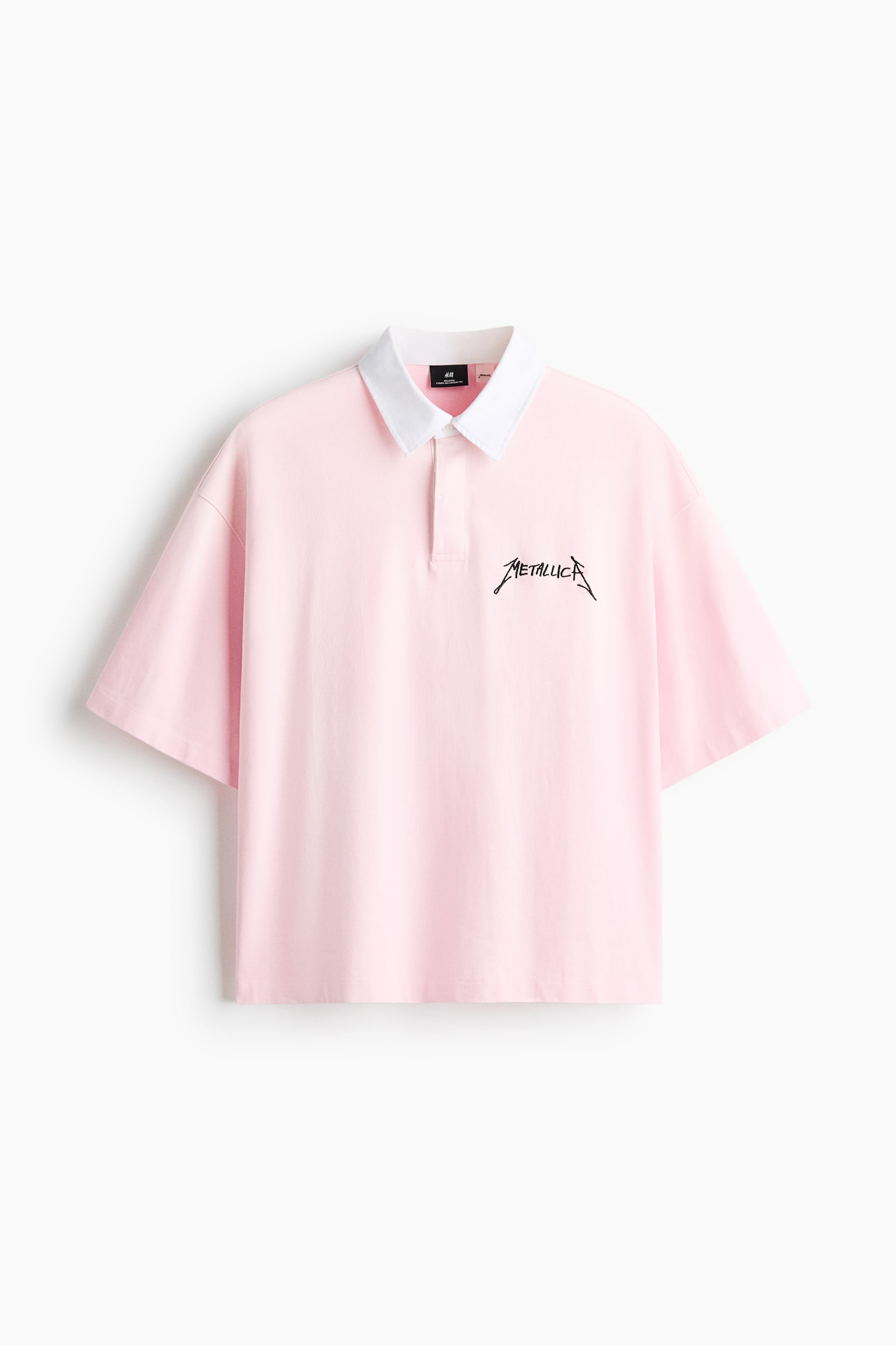 Relaxed Fit Polo shirt - Light pink/Metallica/Black/Iron Maiden