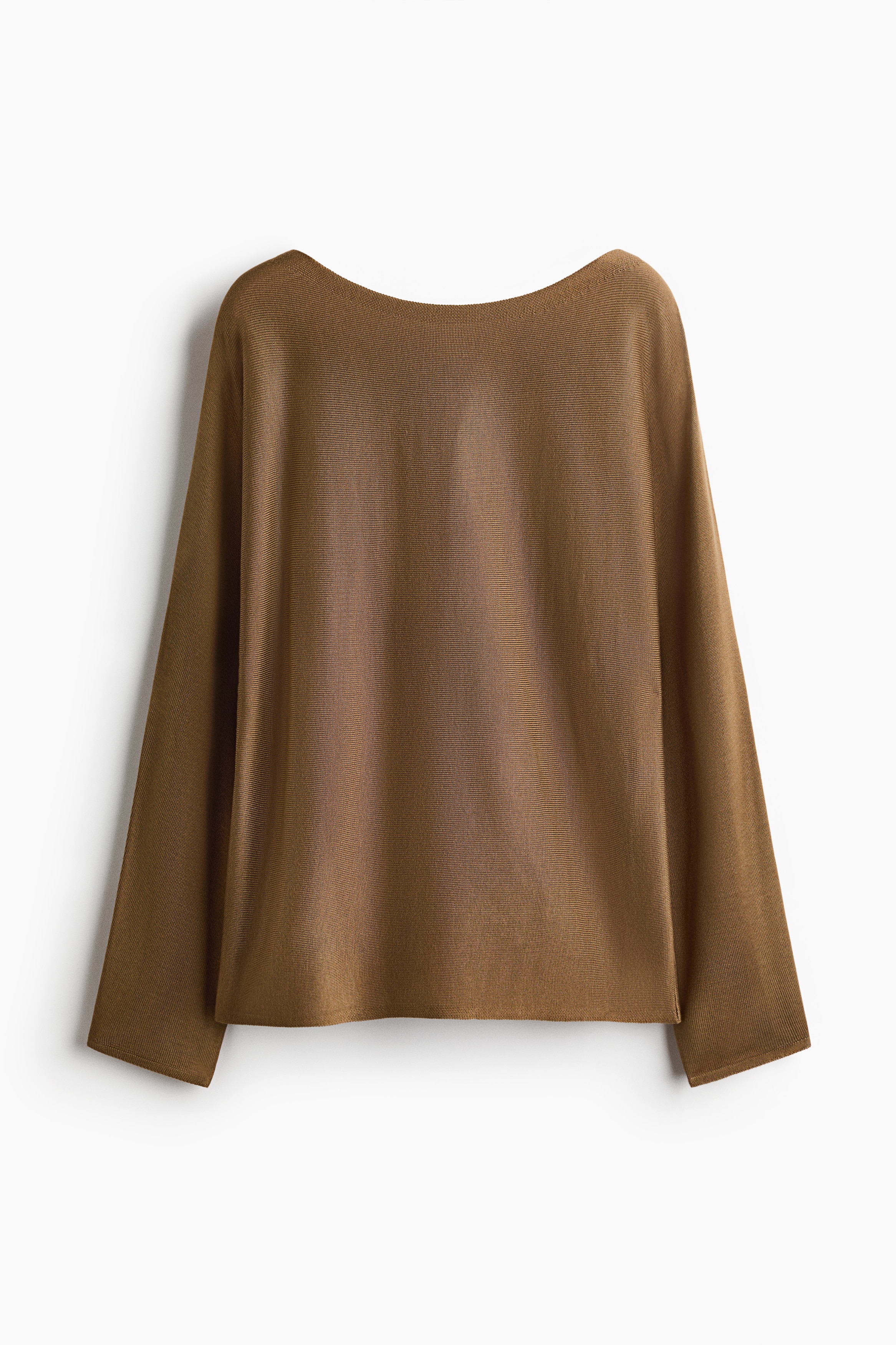 Pullover mit U-Boot-Ausschnitt - Dunkelbeige/Hellbeige/Dunkelbeige