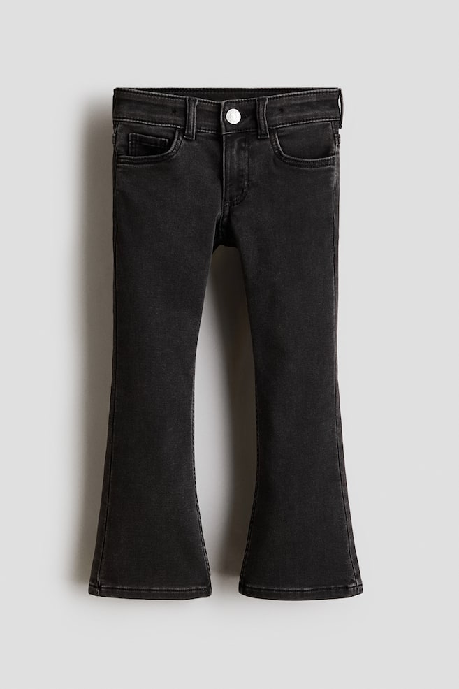 Super Soft Flared Leg Jeans - Denimschwarz/Denimblau/Dunkles Denimblau/Helles Denimblau/Denimgrau - 1