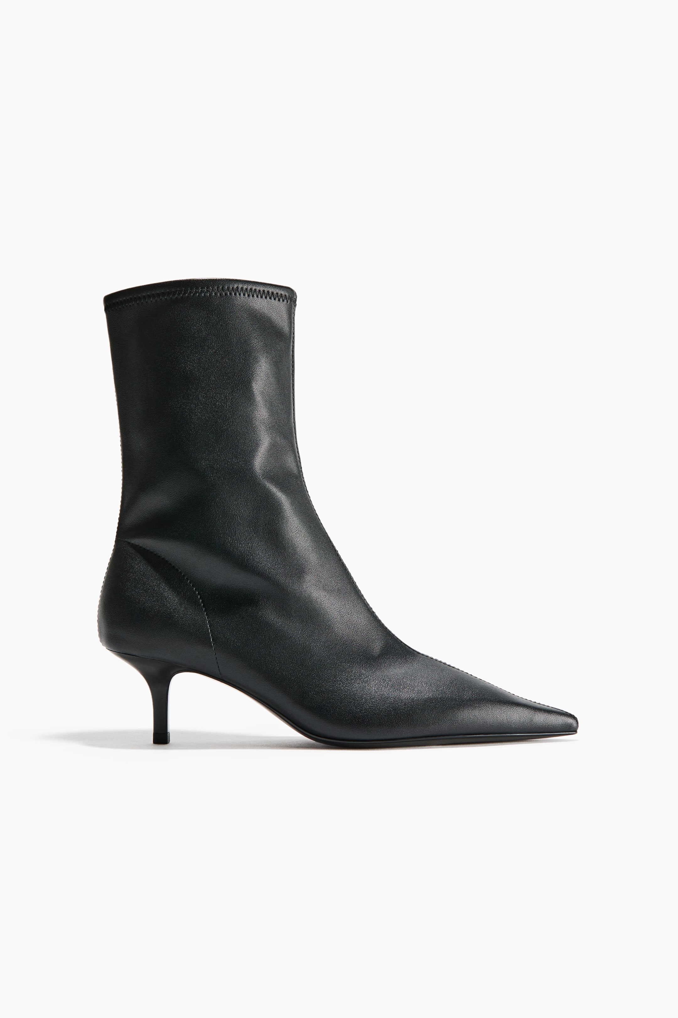 View larger image: Heeled sock boots - Black - Ladies | H&M 1