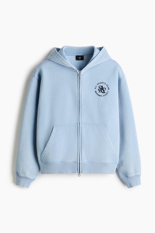 Loose-Fit Hooded Jacket - Light blue/All Sports Club/Khaki green/Navy blue/ASC - 1