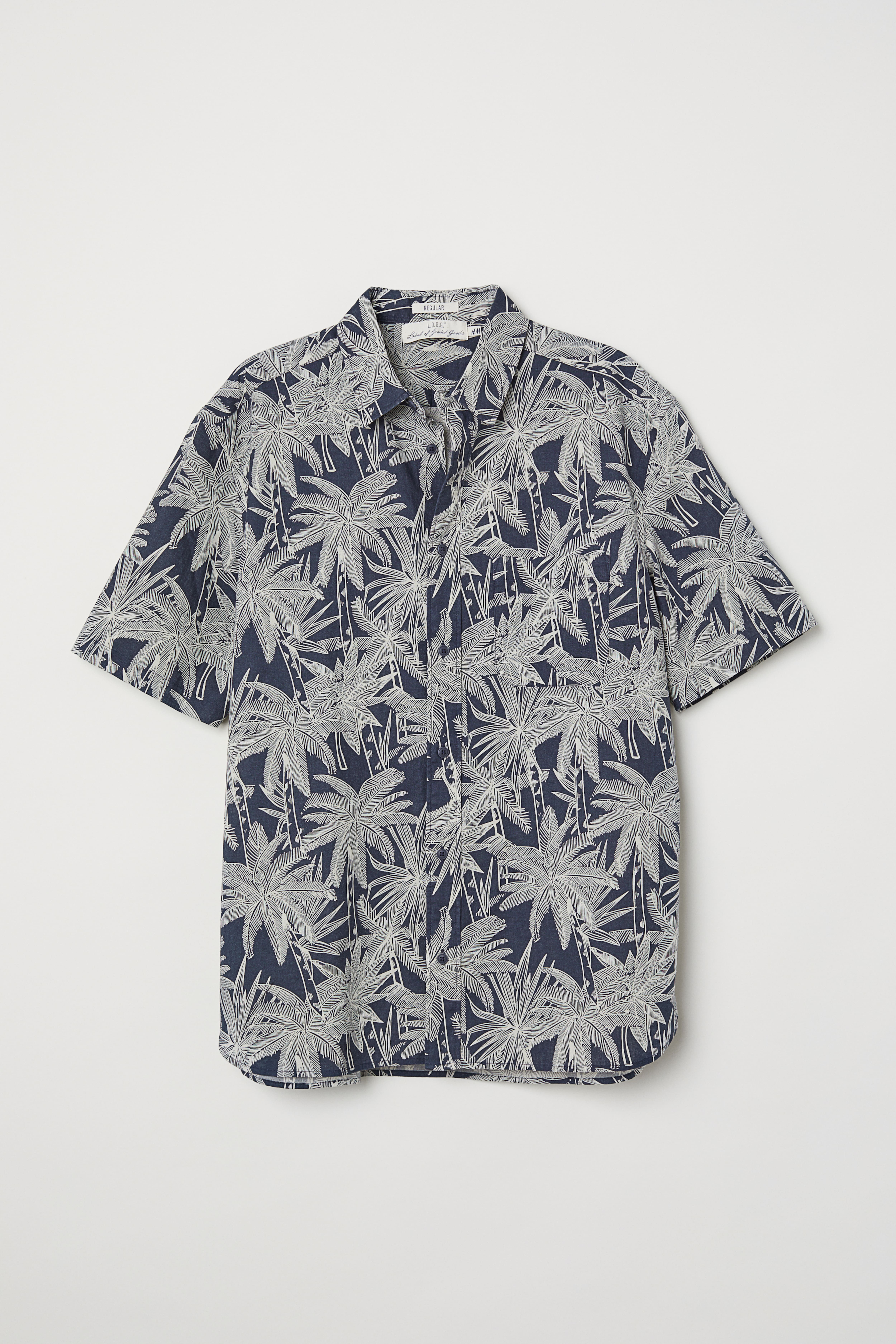 H and m palm tree shirt best sale