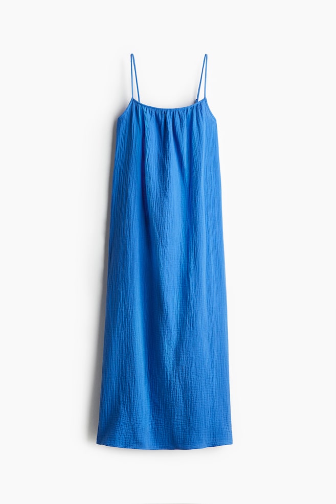 Muslin beach dress - Blue - 1