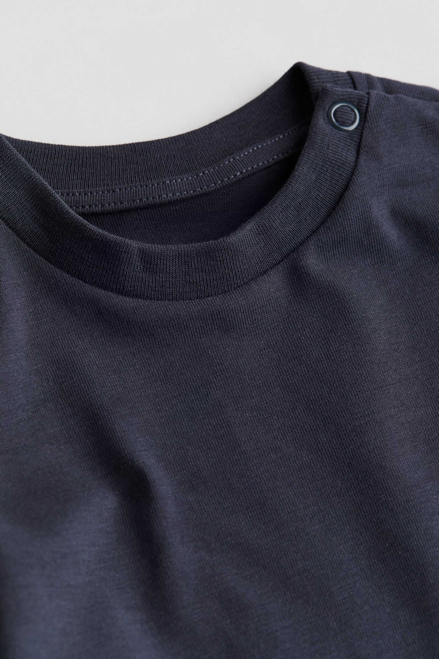 Cotton jersey T-shirt - Navy blue - 2