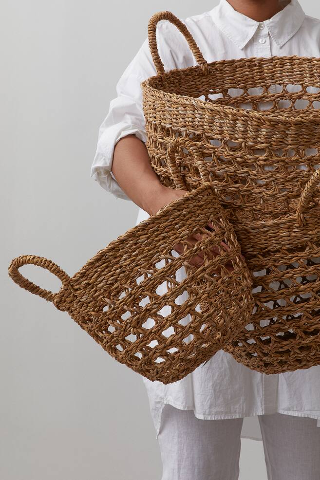 Large seagrass basket - Beige - 2