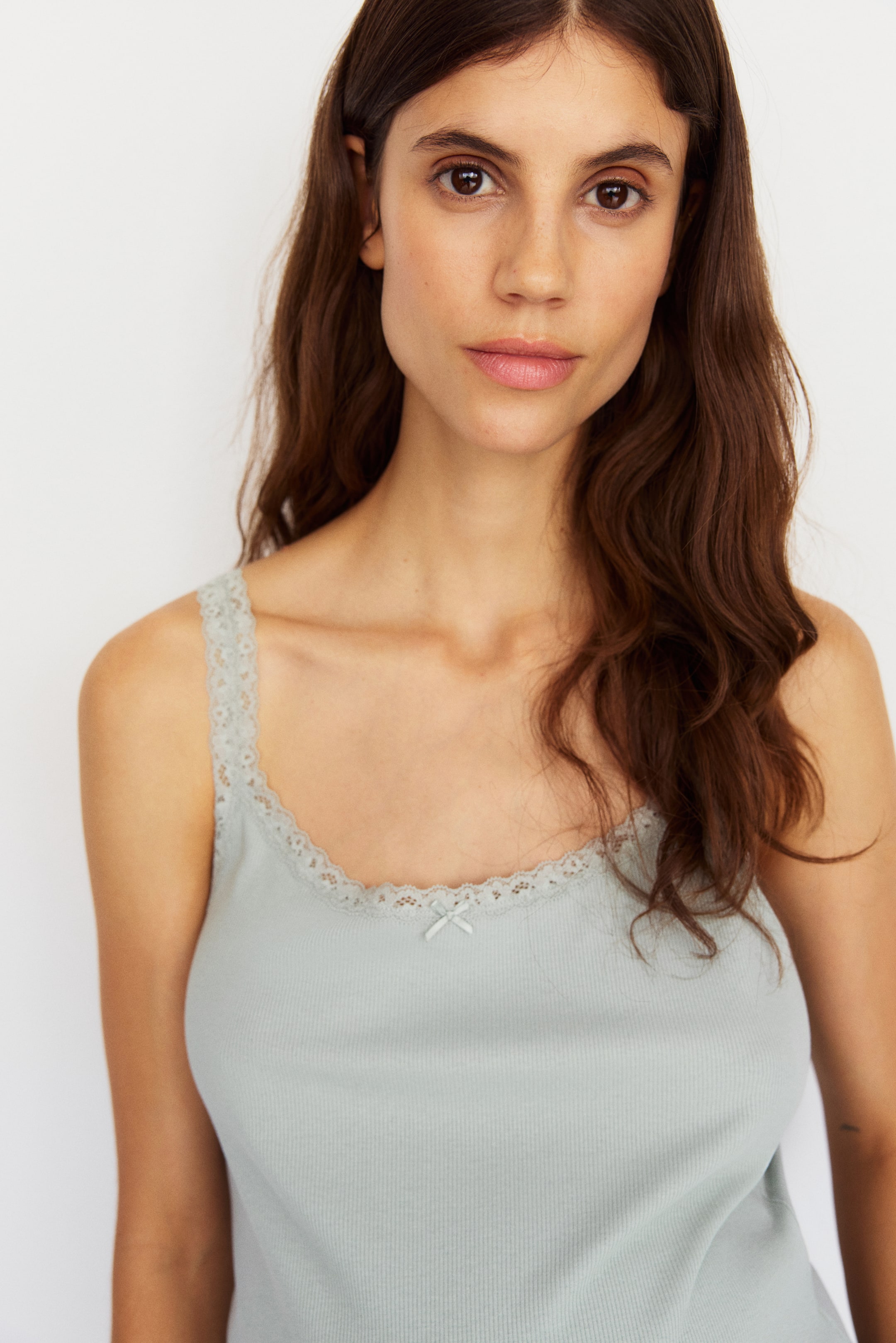 הצגת תמונה גדולה יותר: MAMA פיג'מה ריב - טורקיז בהיר - Ladies | H&M IL 2