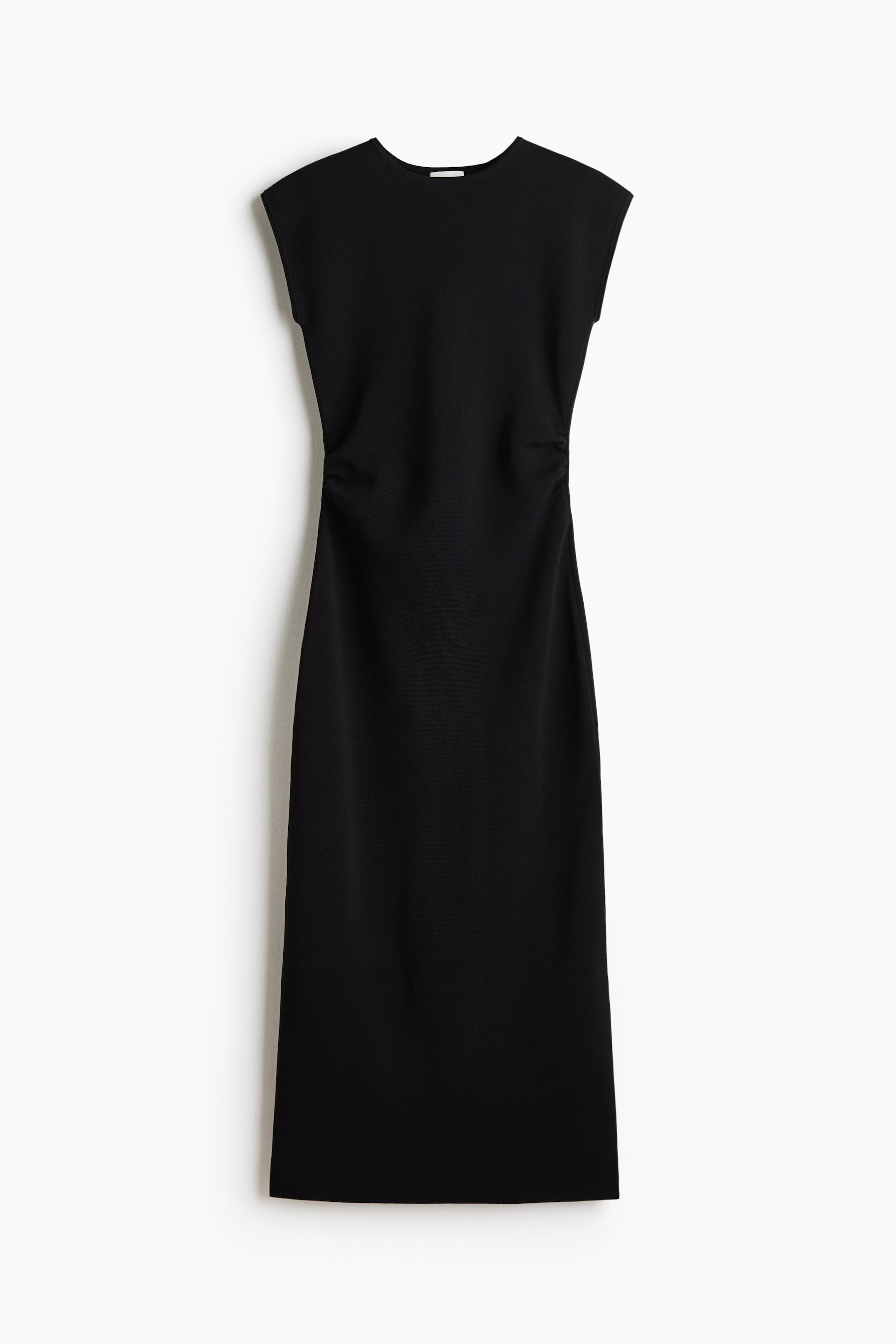 View larger image: Draped midi dress - Black - Ladies | H&M CA 1