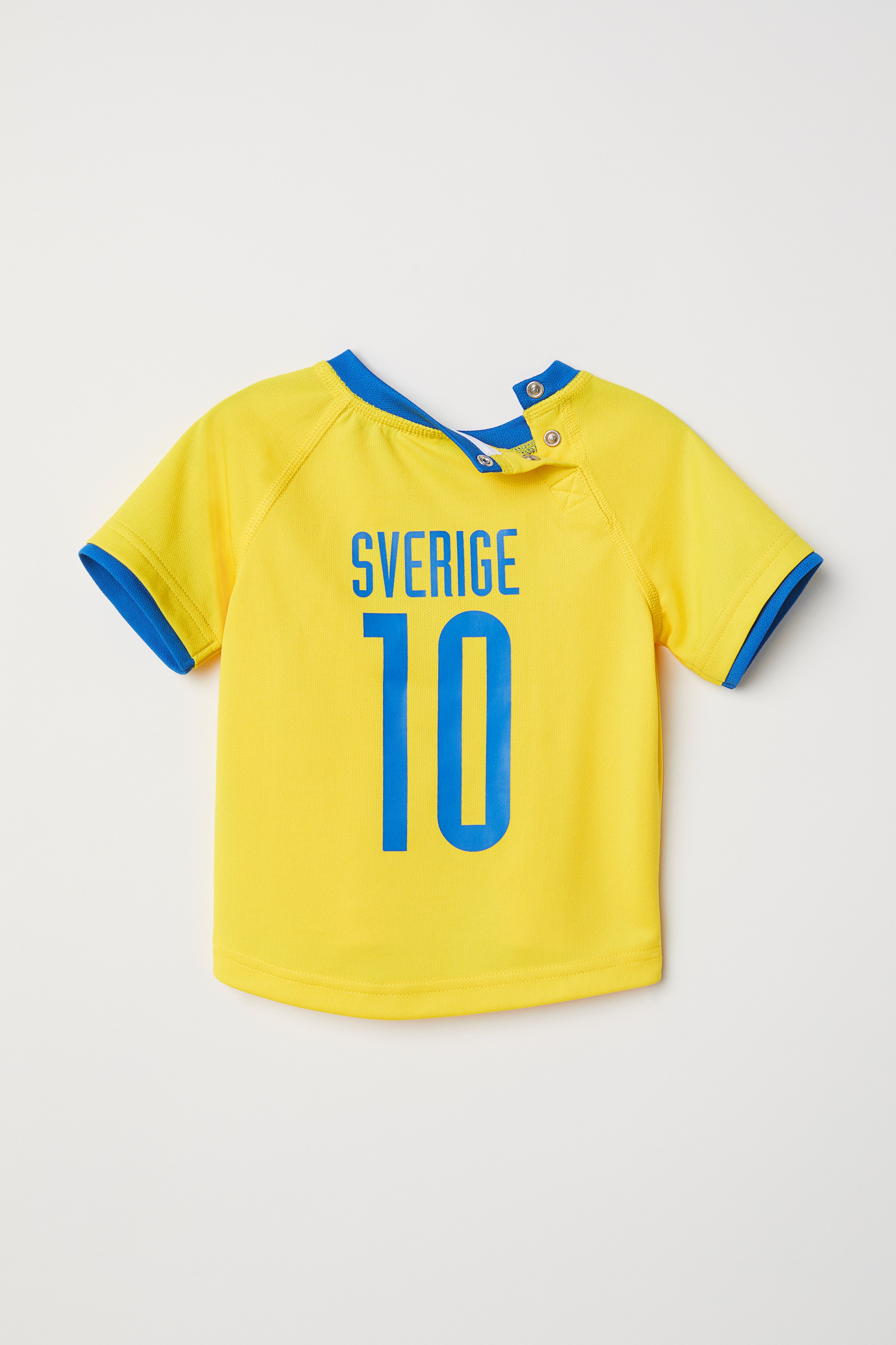 サッカーシャツ 黄色 緑襟 コットン製 サッカーシャツ - イエロー／スウェーデン - Kids | H&M JP