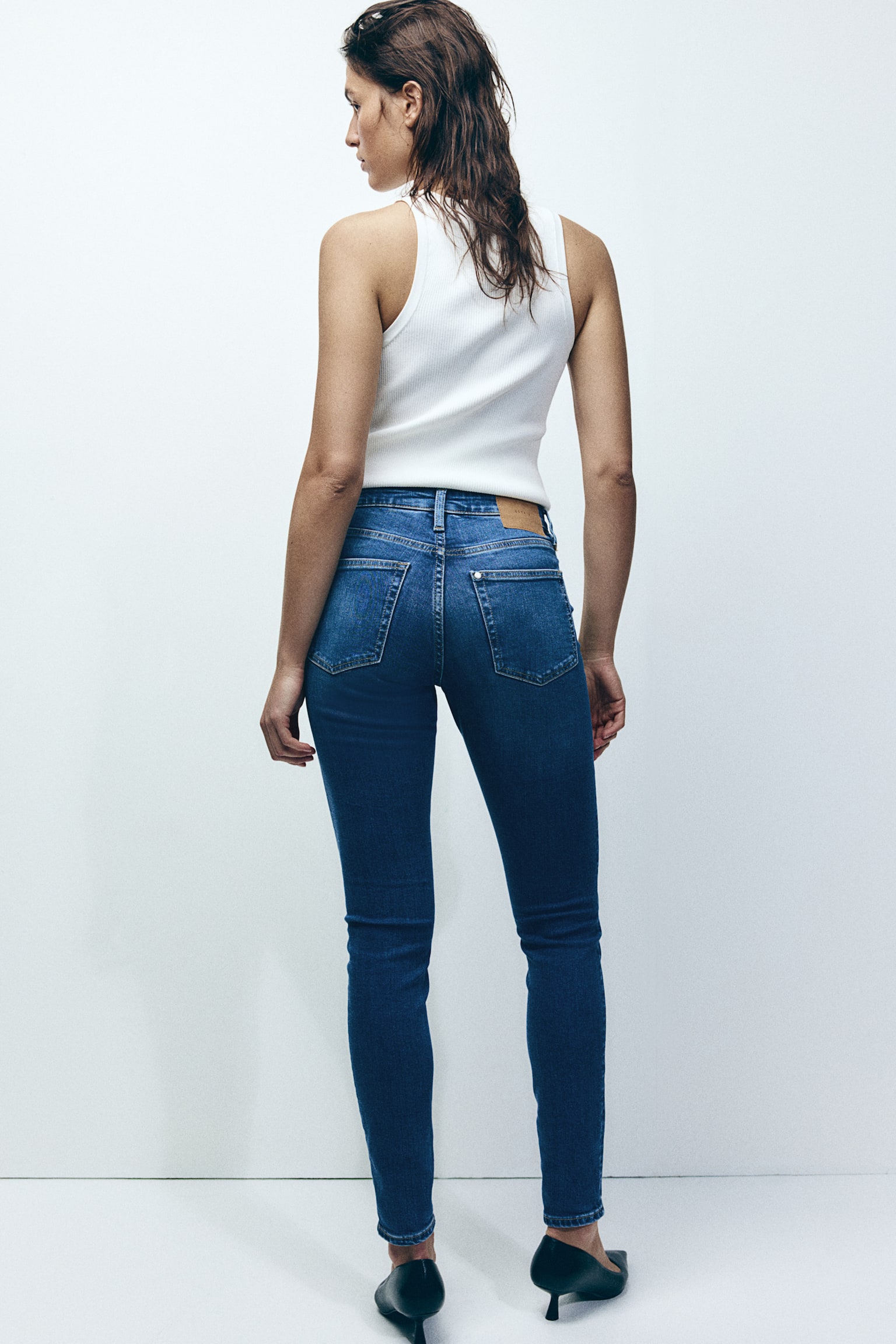 Skinny Regular Ankle Jeans - Denim blue/Light denim blue/Beige/Black/Black/Denim blue/Light denim blue - 3