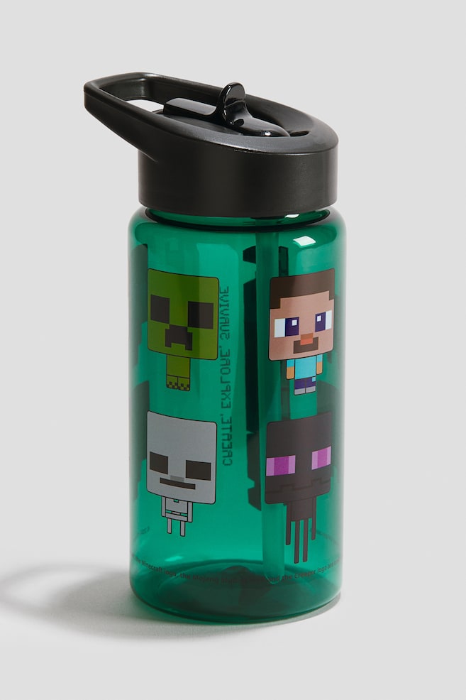 Borraccia stampata - Verde/Minecraft/Rosso/Cars/Blu/Marvel Comics/Viola chiaro/Lilo & Stitch/Rosso/Hello Kitty/Blu/Super Mario - 1