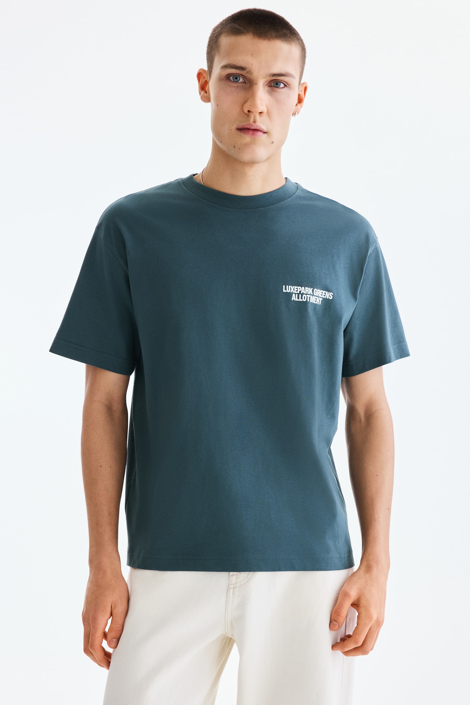 Loose Fit Printed T-shirt - Dark turquoise/Allotment/White/Landry's/Black/Brooklyn/Black/Keep the wild/Brown/Adapt/Brown/Sierra Crest Motors/Khaki green/Adapt/White/Flowever/Blue/San Diego/Black/Trust yourself/Black/Campioni Del Mondo/Black/Phys. Ed. Class/Brown/Street hoops/White/Red Rock/Turquoise/Emotional currents/Navy blue/Not All Things Lost - 7