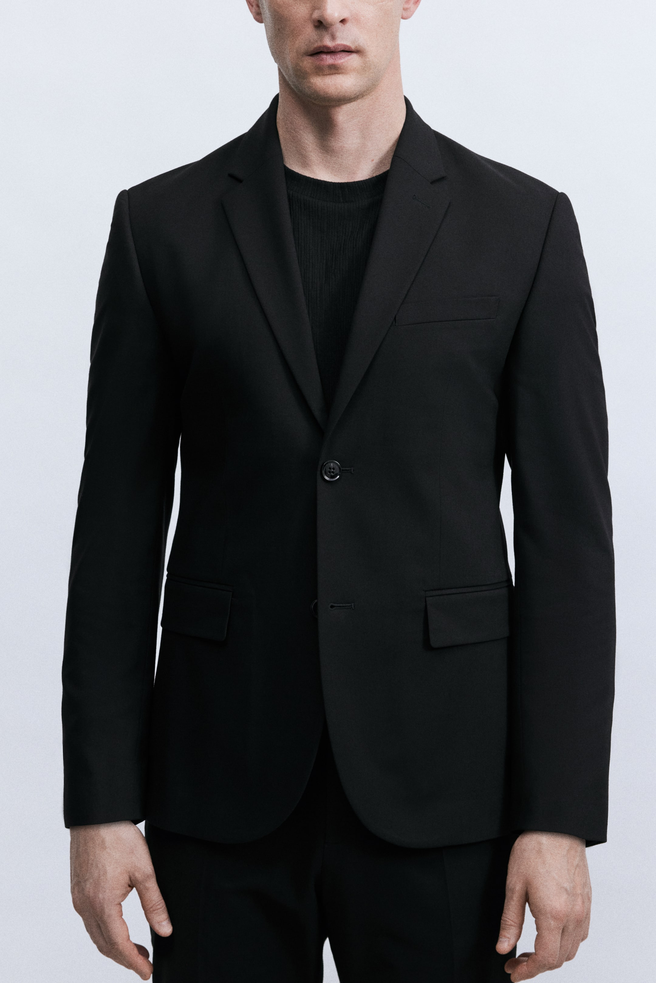 Slim Fit Single-Breasted Jacket