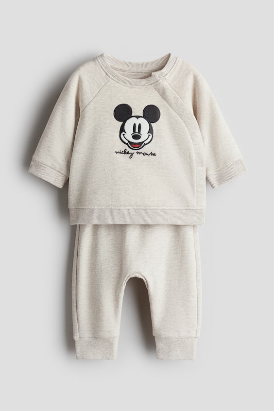 Детские топы H&M 2-Piece Appliquéd Sweatsuit