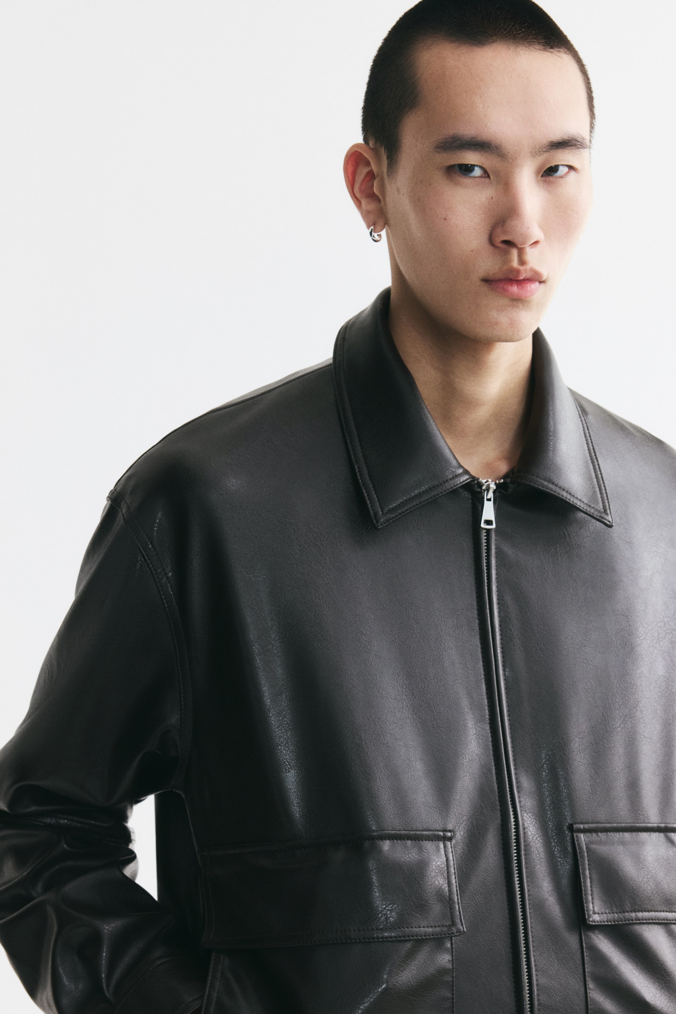 Мужские куртки H&M Coated Blouson Jacket — фото 3