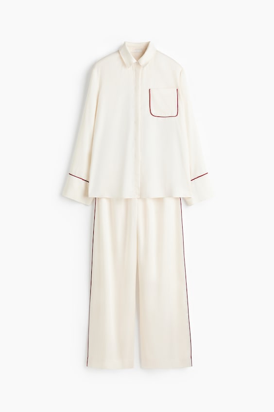 Женская атласная пижама H&M
