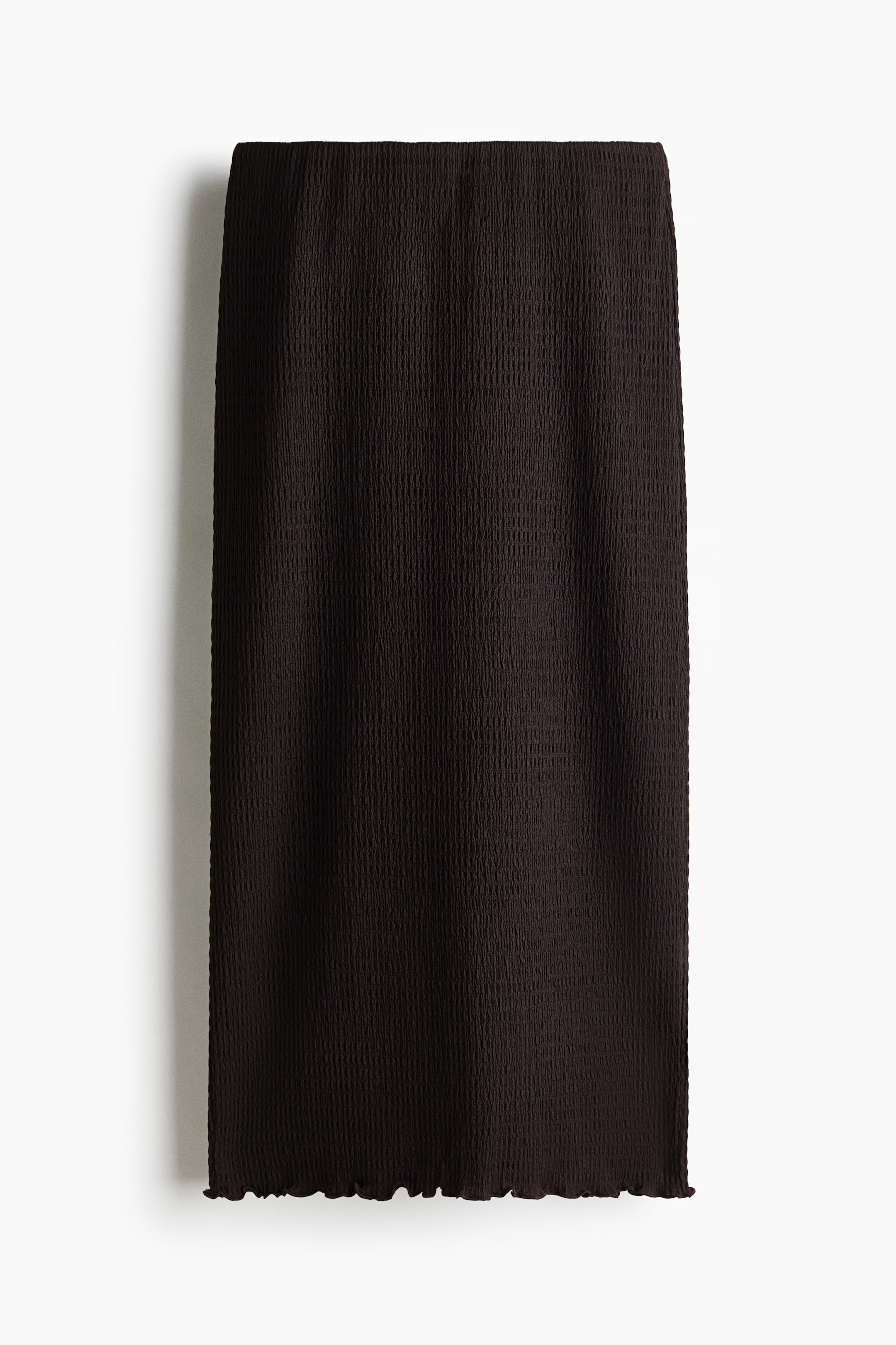 View larger image: Smocked Skirt - Dark brown - Ladies | H&M US 1