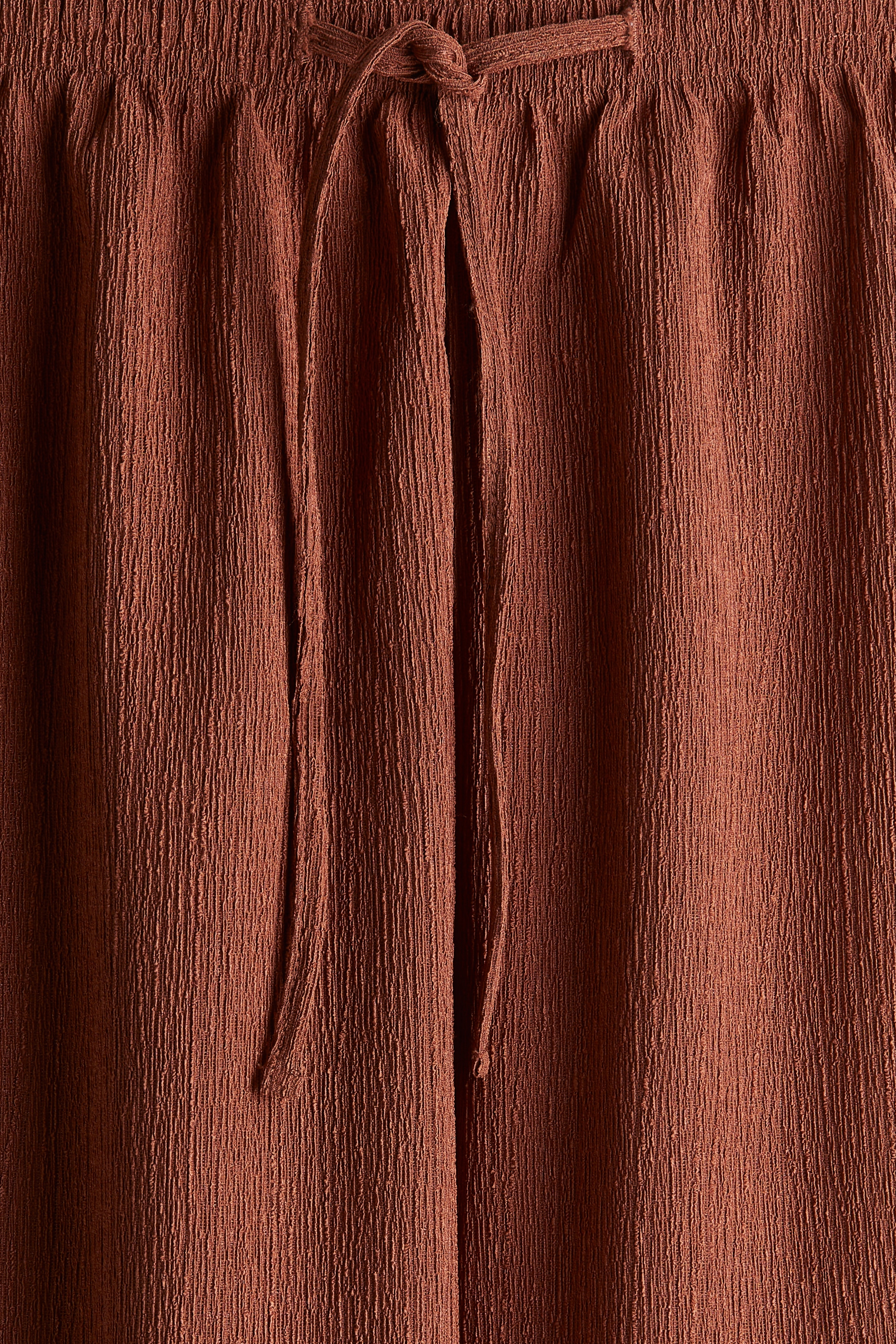Textured jersey drawstring trousers