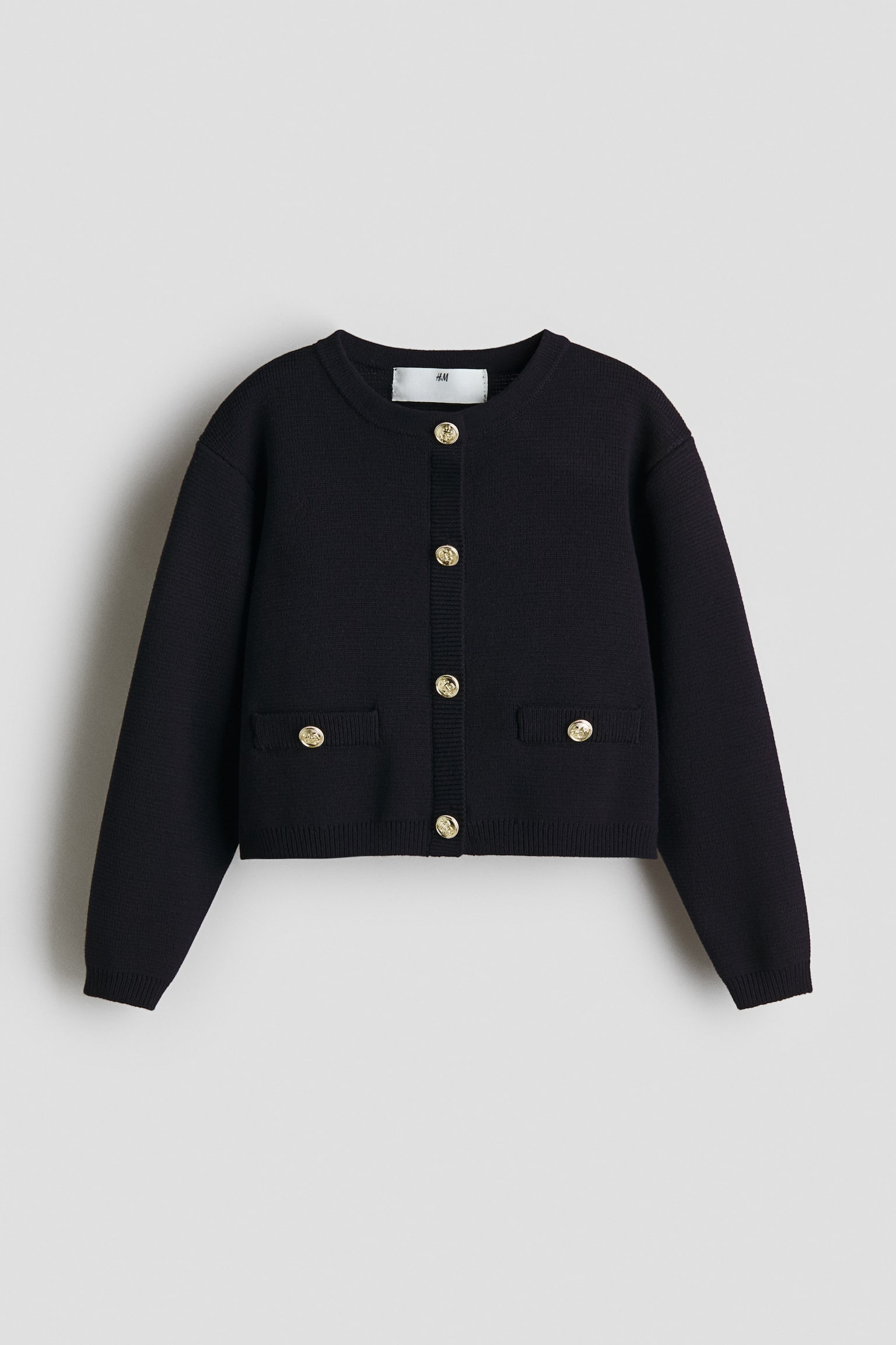 Feinstrick-Cardigan - Marineblau