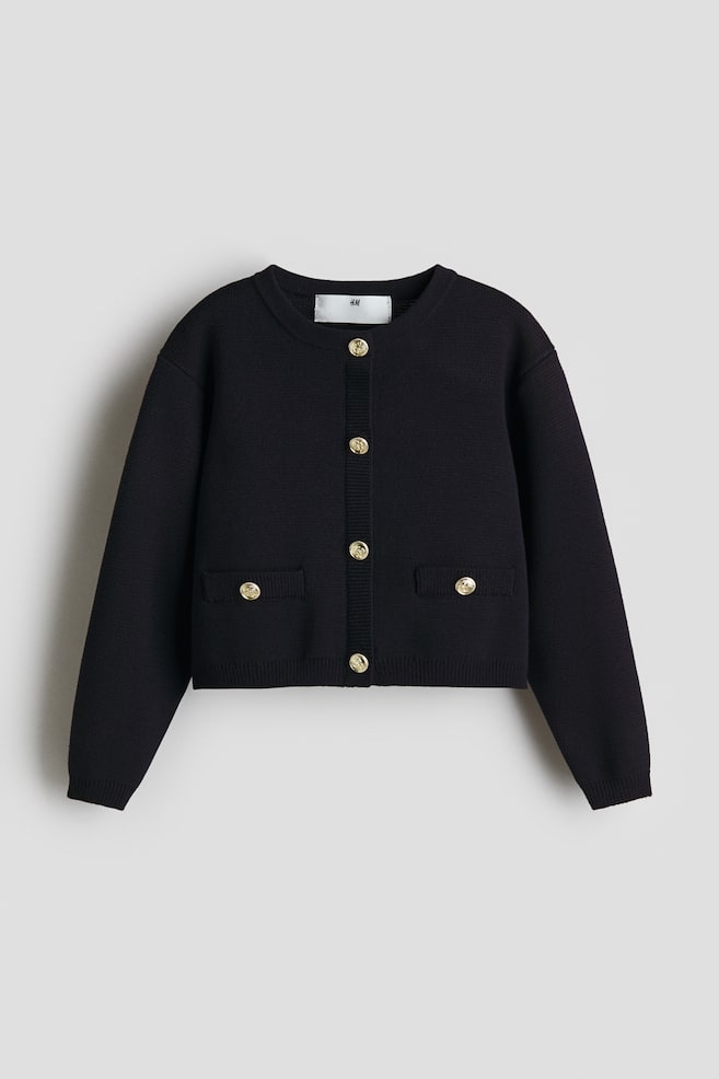 Chandail en tricot fin - Marine - 1