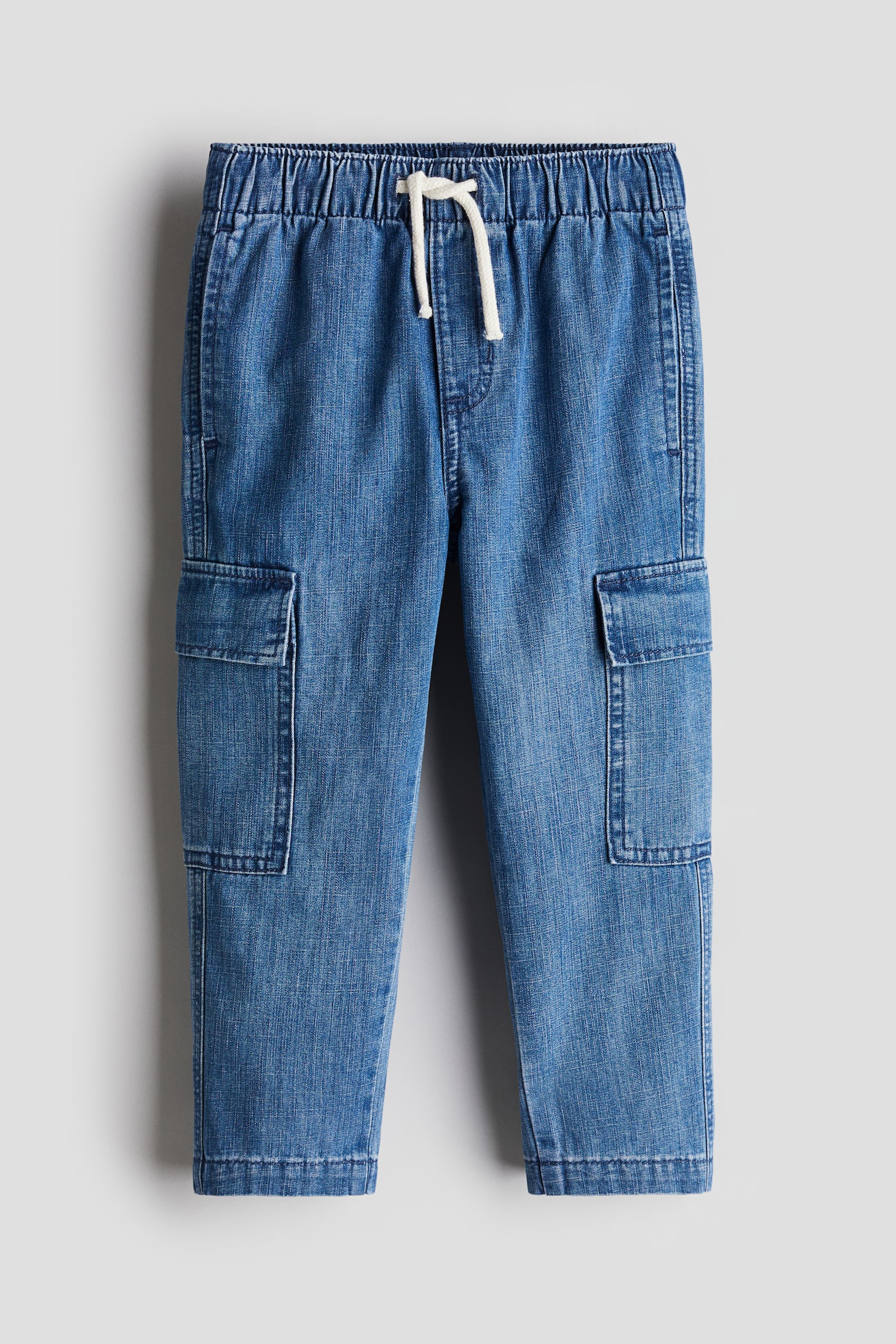 Denim Cargo Pants - Denim blue - 1