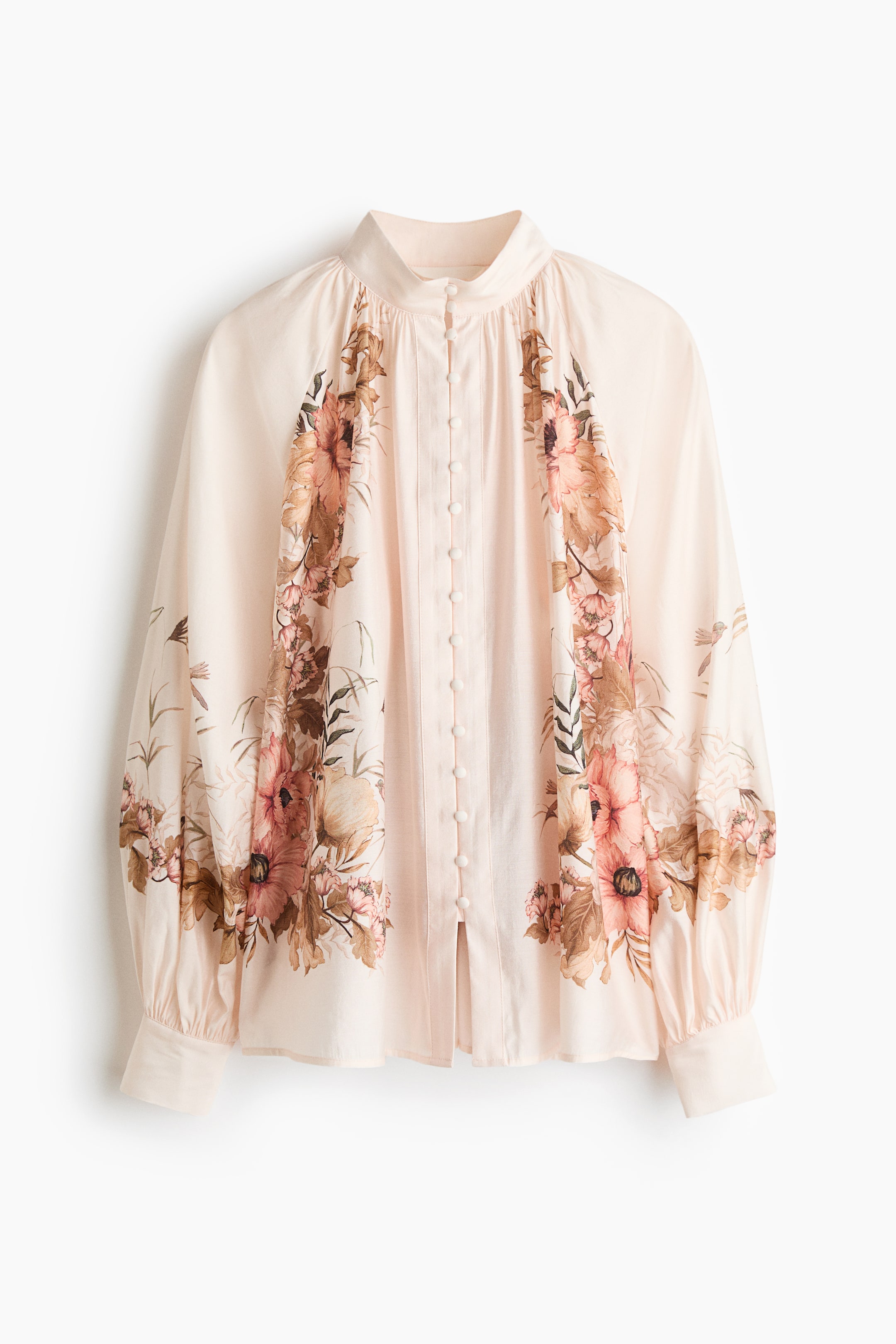 Button-Front Blouse