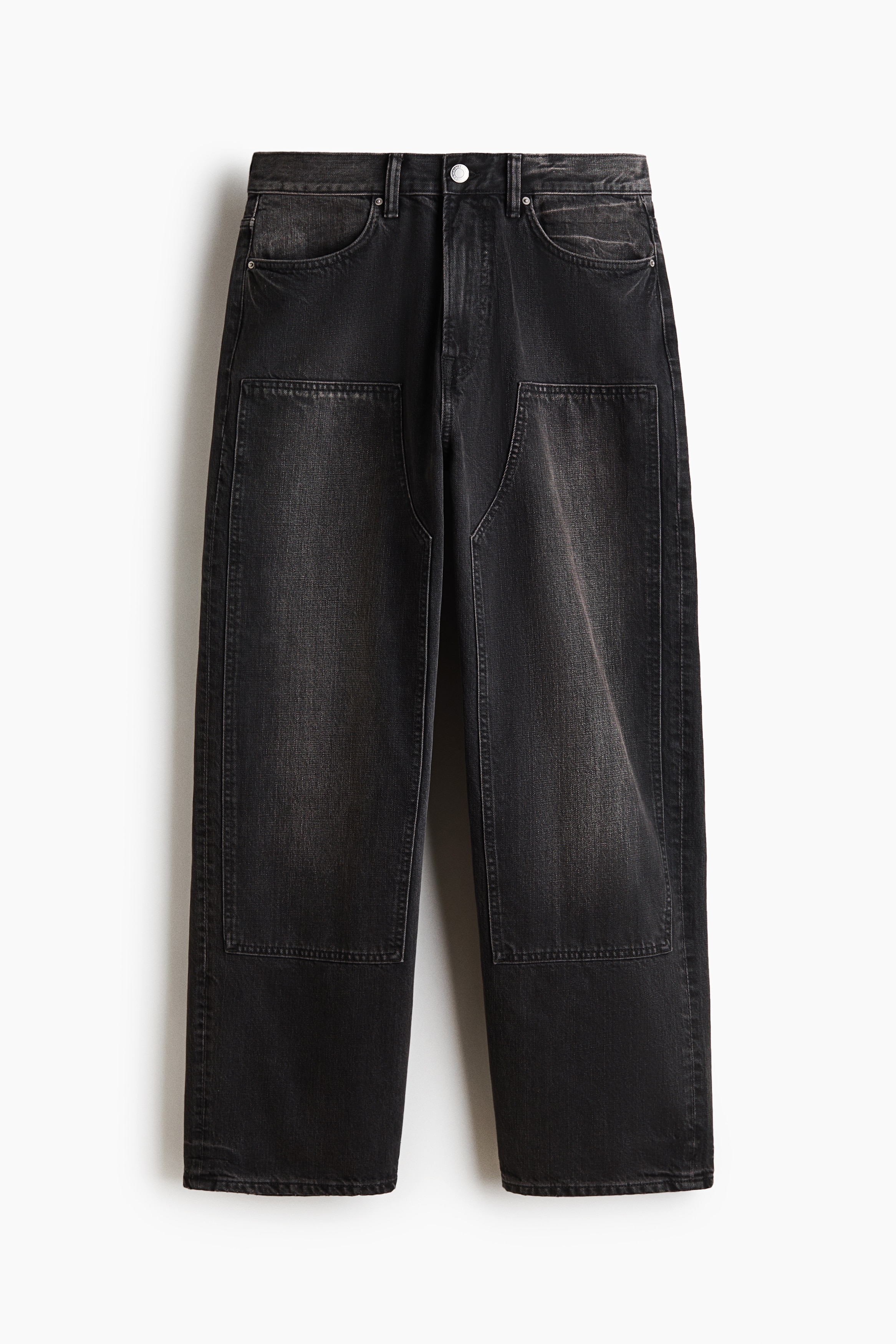 Baggy Carpenter Jeans - Denim black/Dark brown