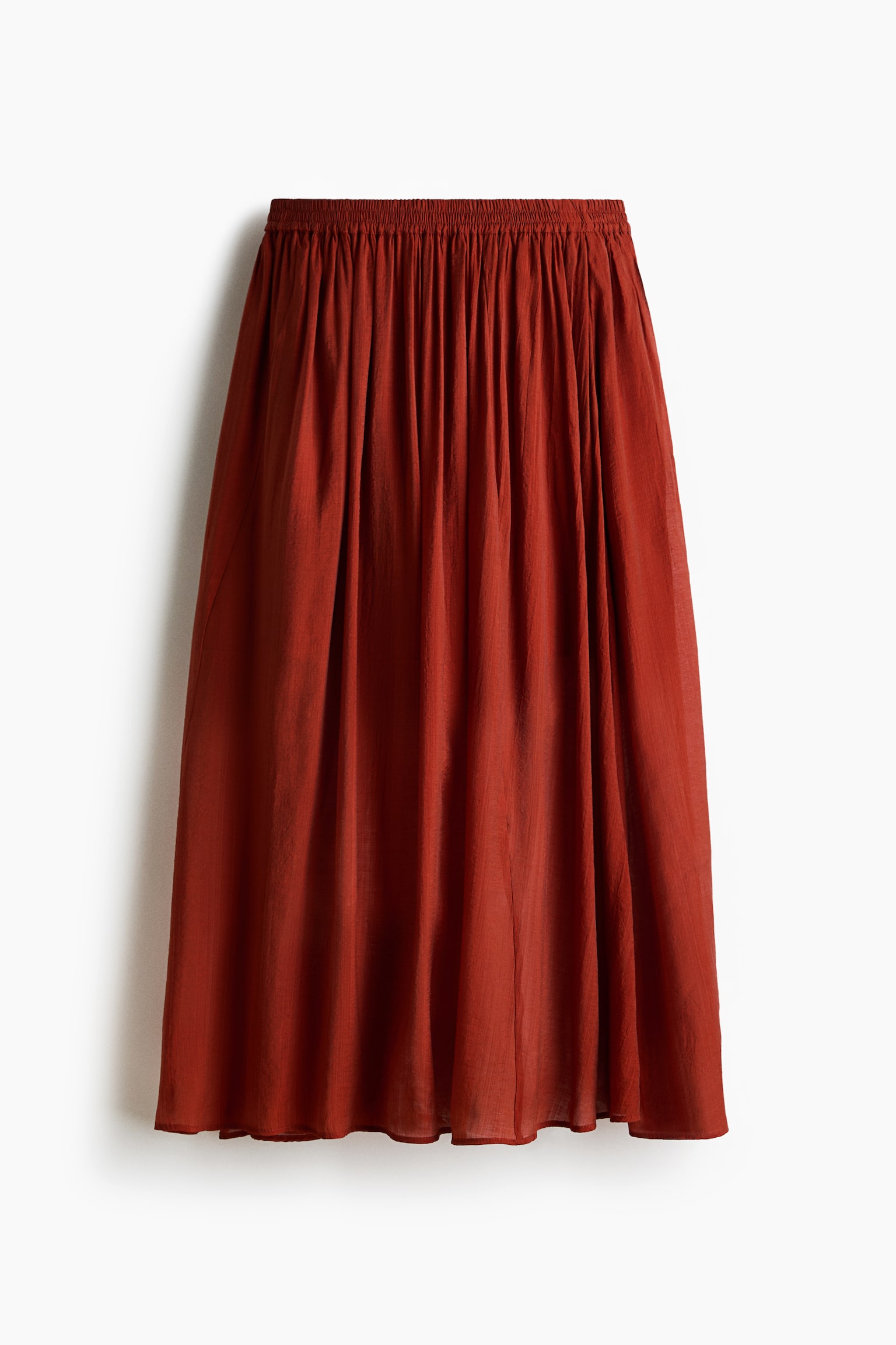 Circular midi skirt - Red