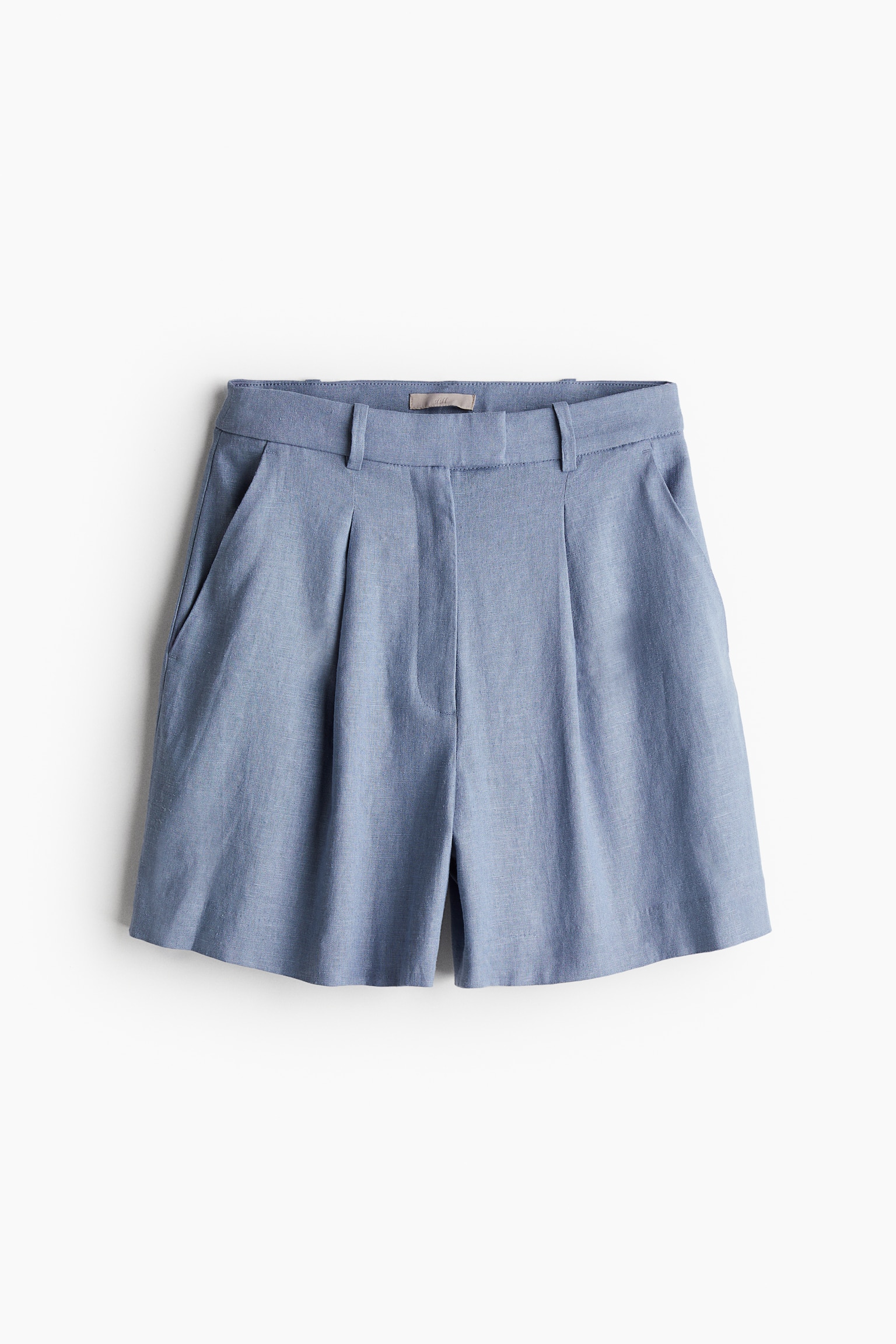 Linen-blend shorts - Dusty blue/White/Beige/Black - 2