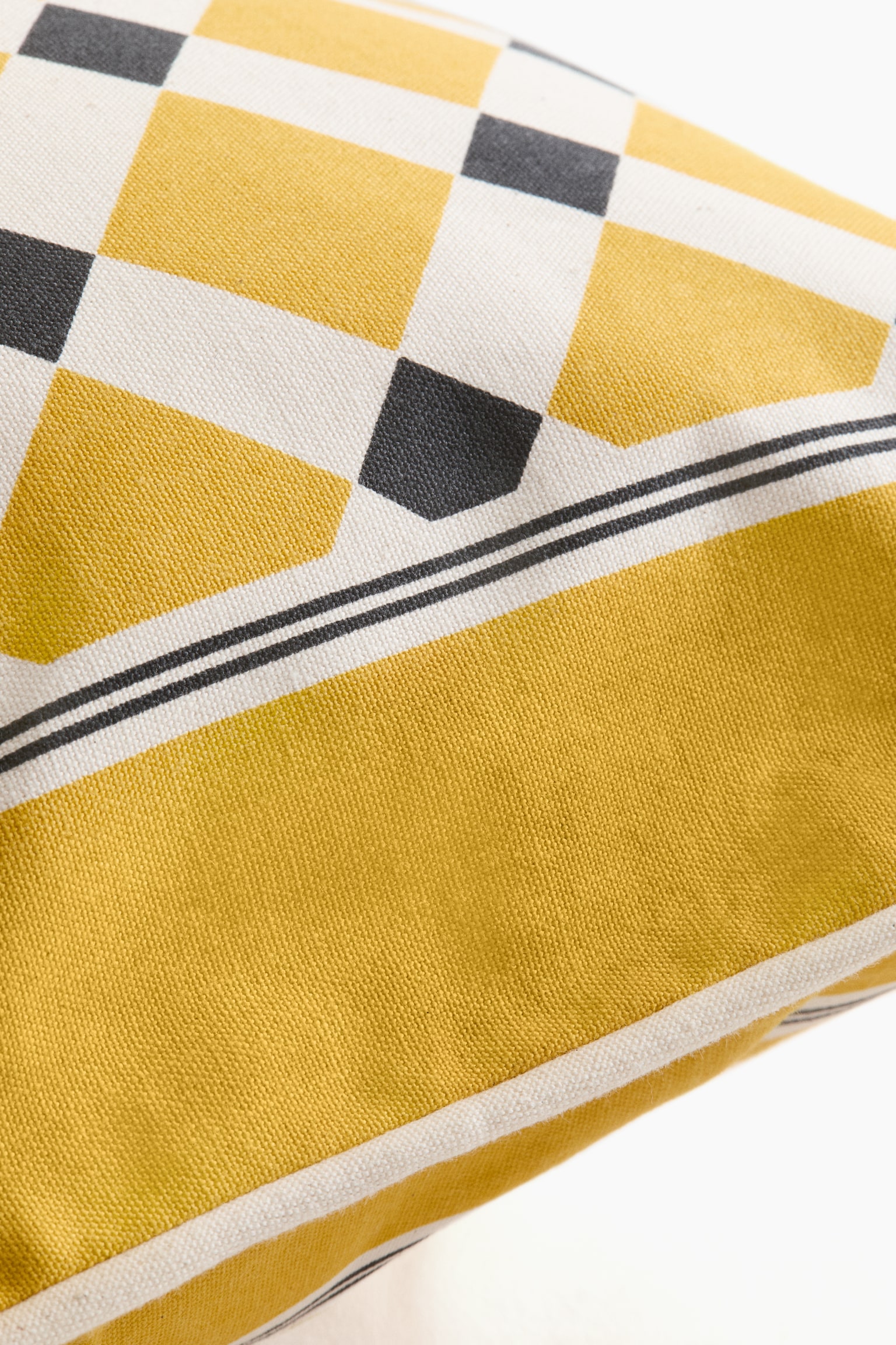 Outdoor cushion cover - Yellow/Checked/Orange/Checked/Dark green/Checked - 4