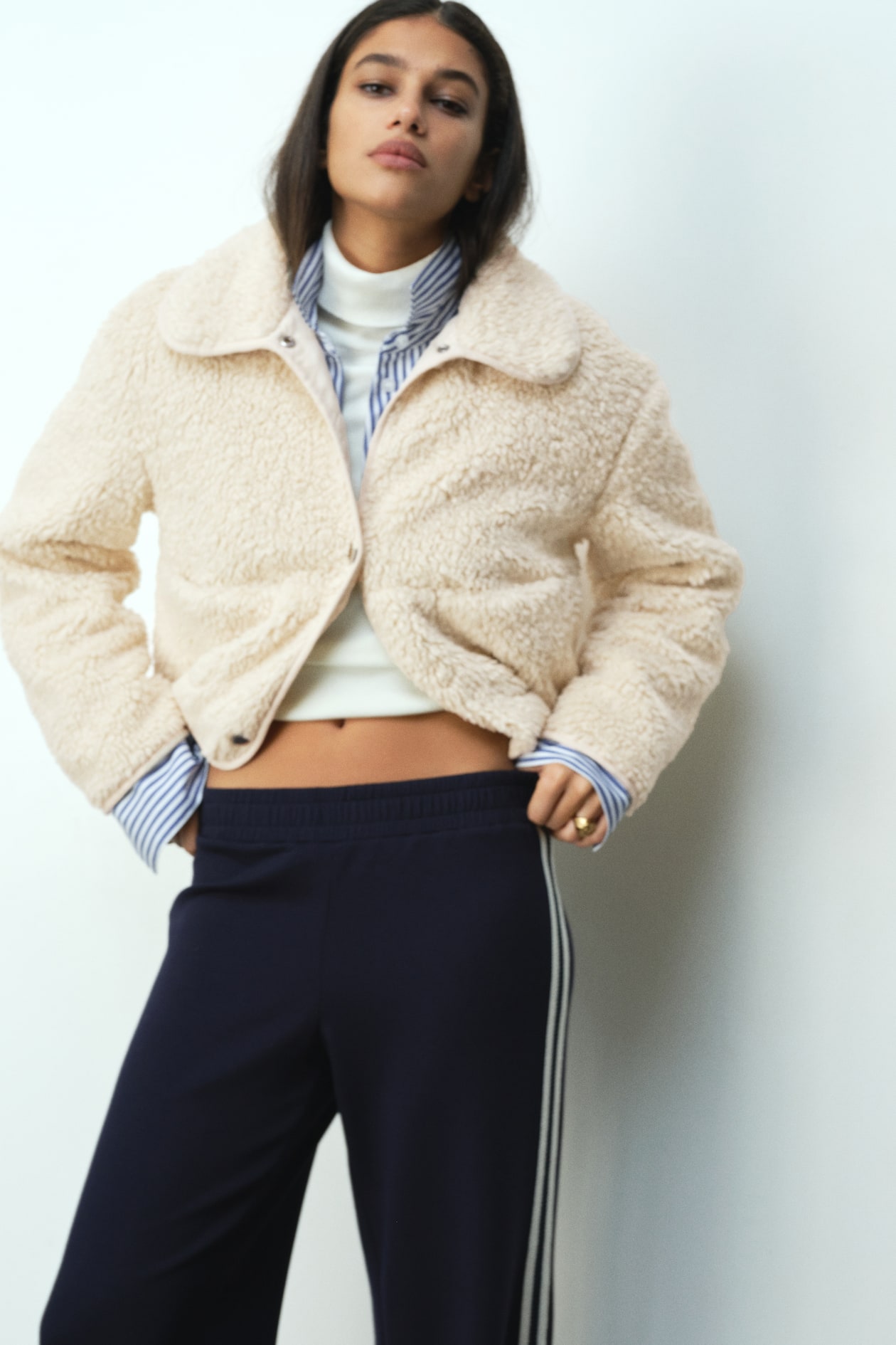 Teddy Fleece Jacket with Collar - image 4