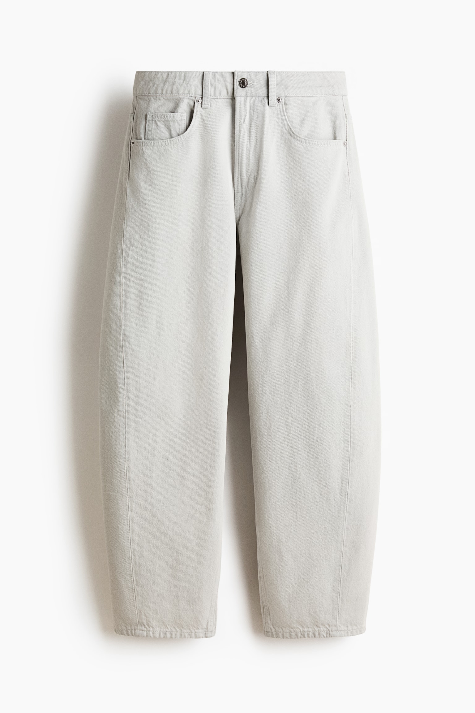 Barrel Regular Waist Ankle Jeans - Light denim gray/Denim blue/Light denim blue/White - 1