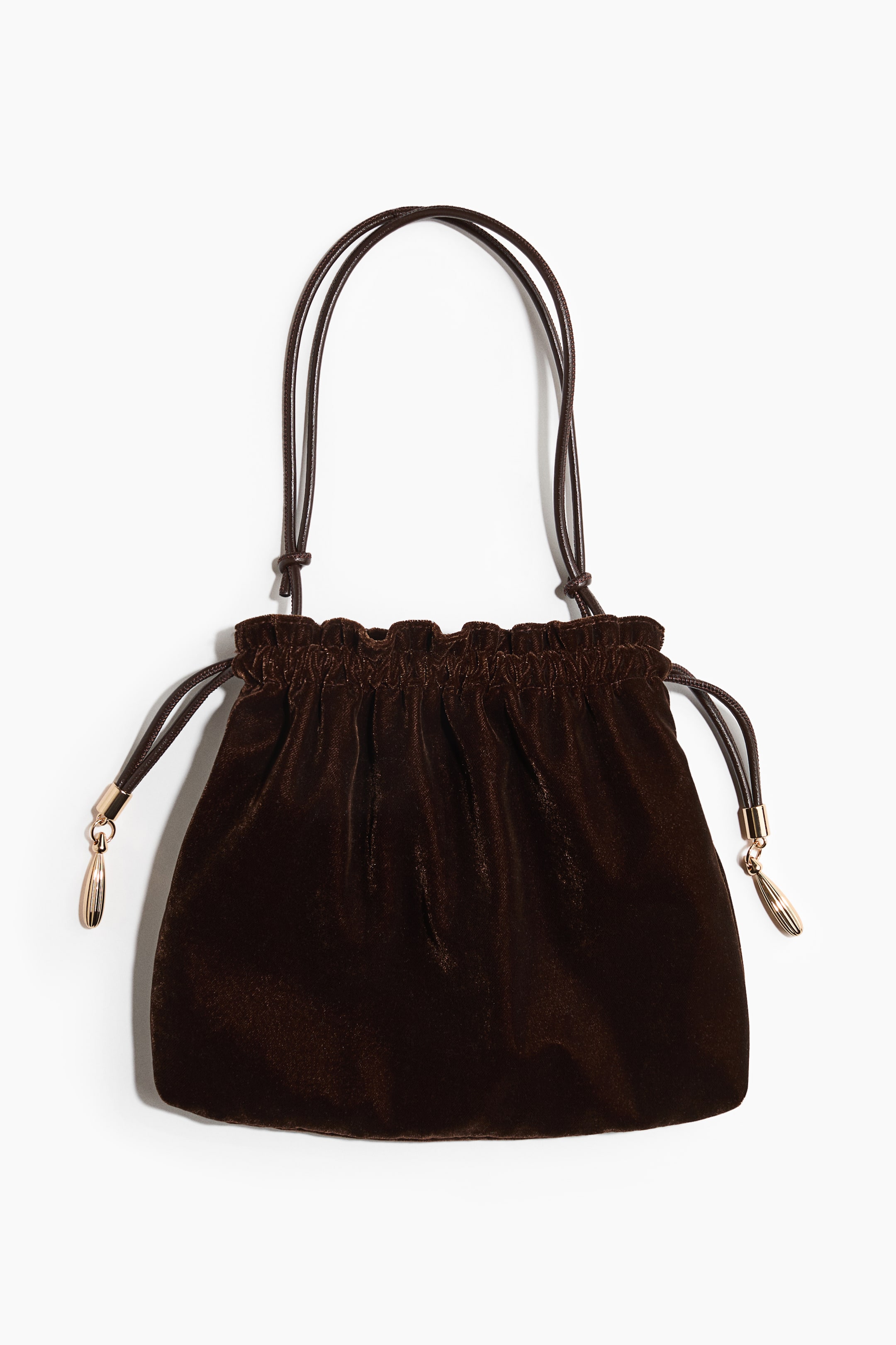 View larger image: Drawstring shoulder bag with pouch - Dark brown - Ladies | H&M 1