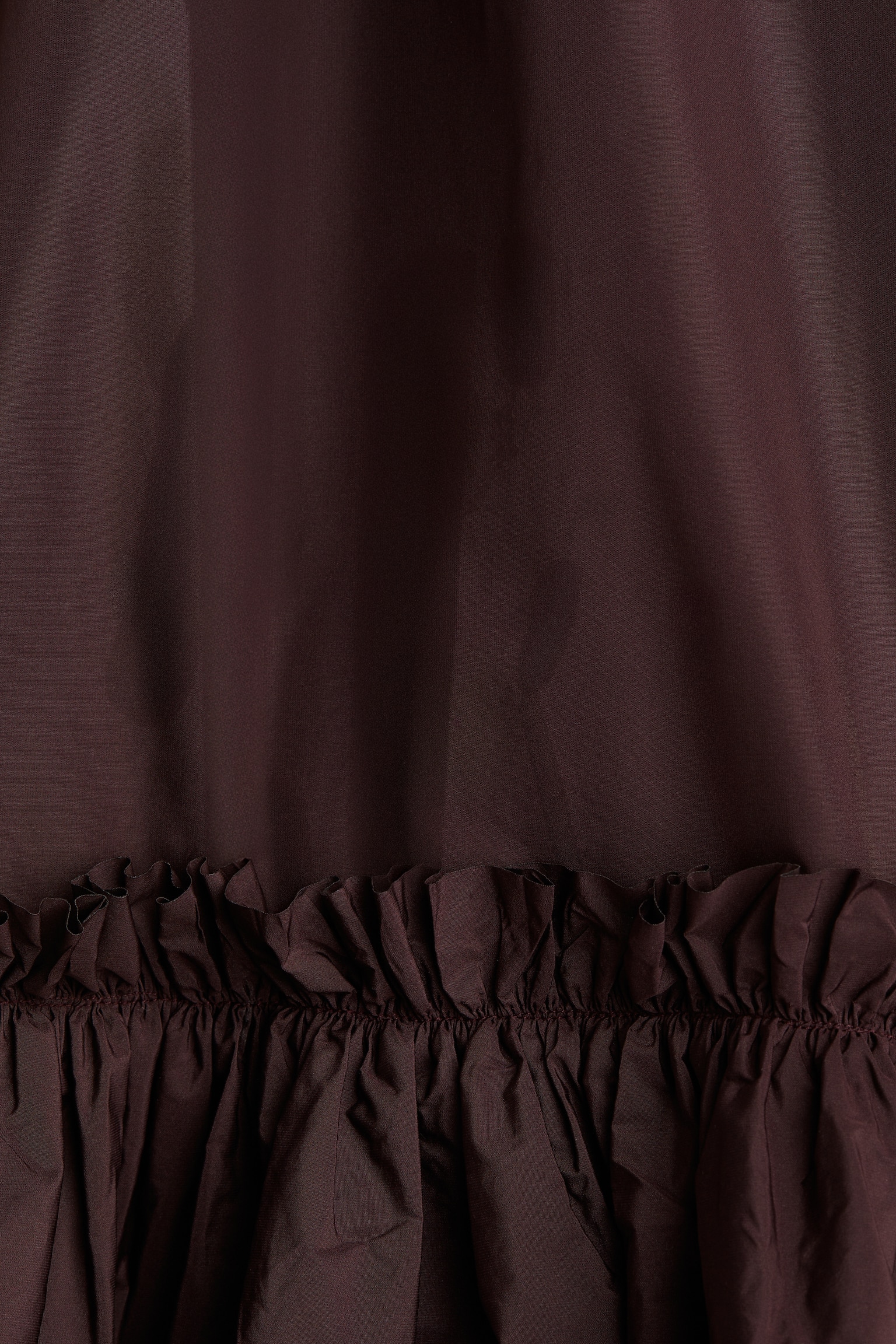 Frill-collar dress - Burgundy - 3