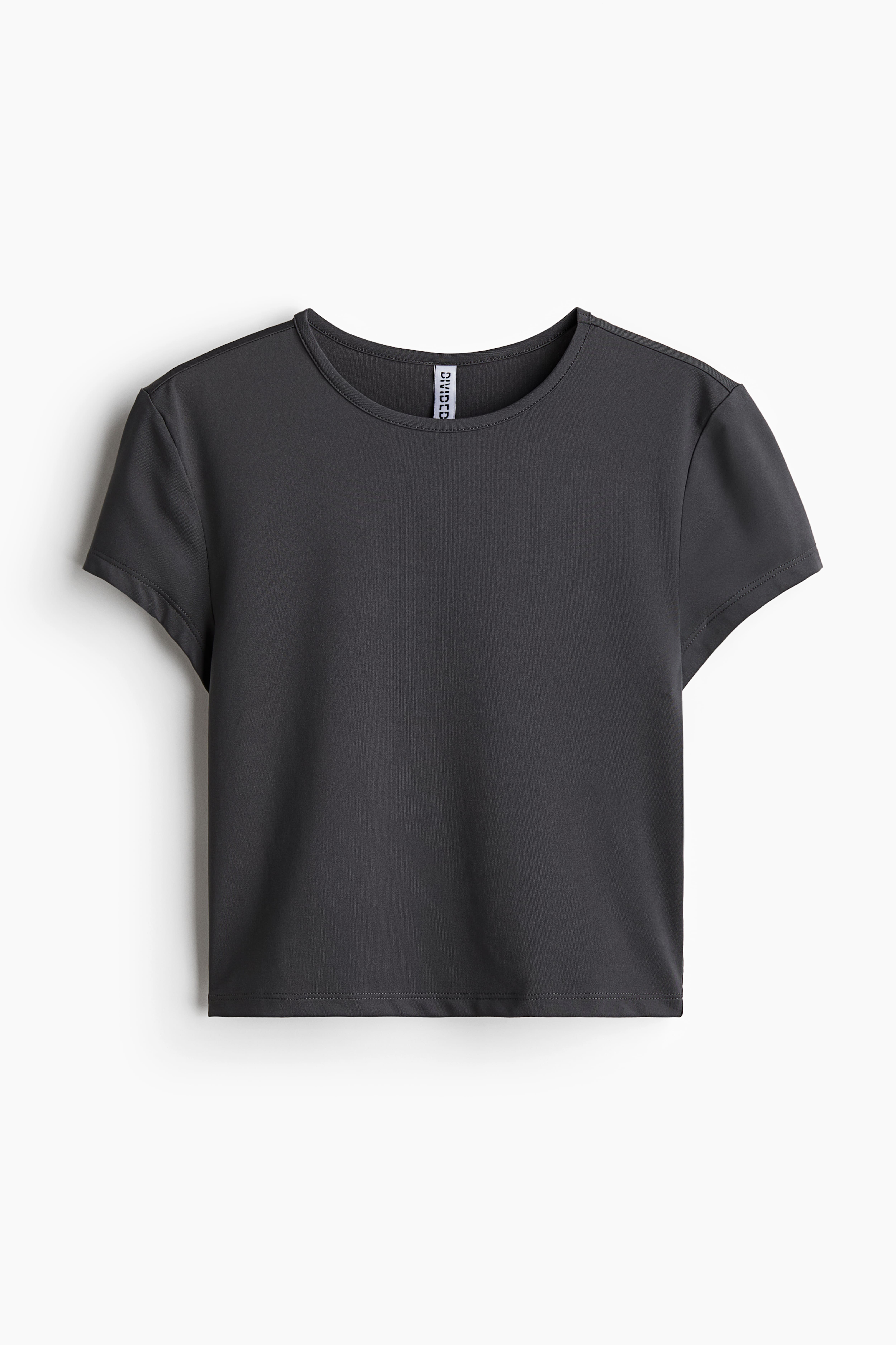 Fitted T-shirt - Dark brown - Ladies | H&M US