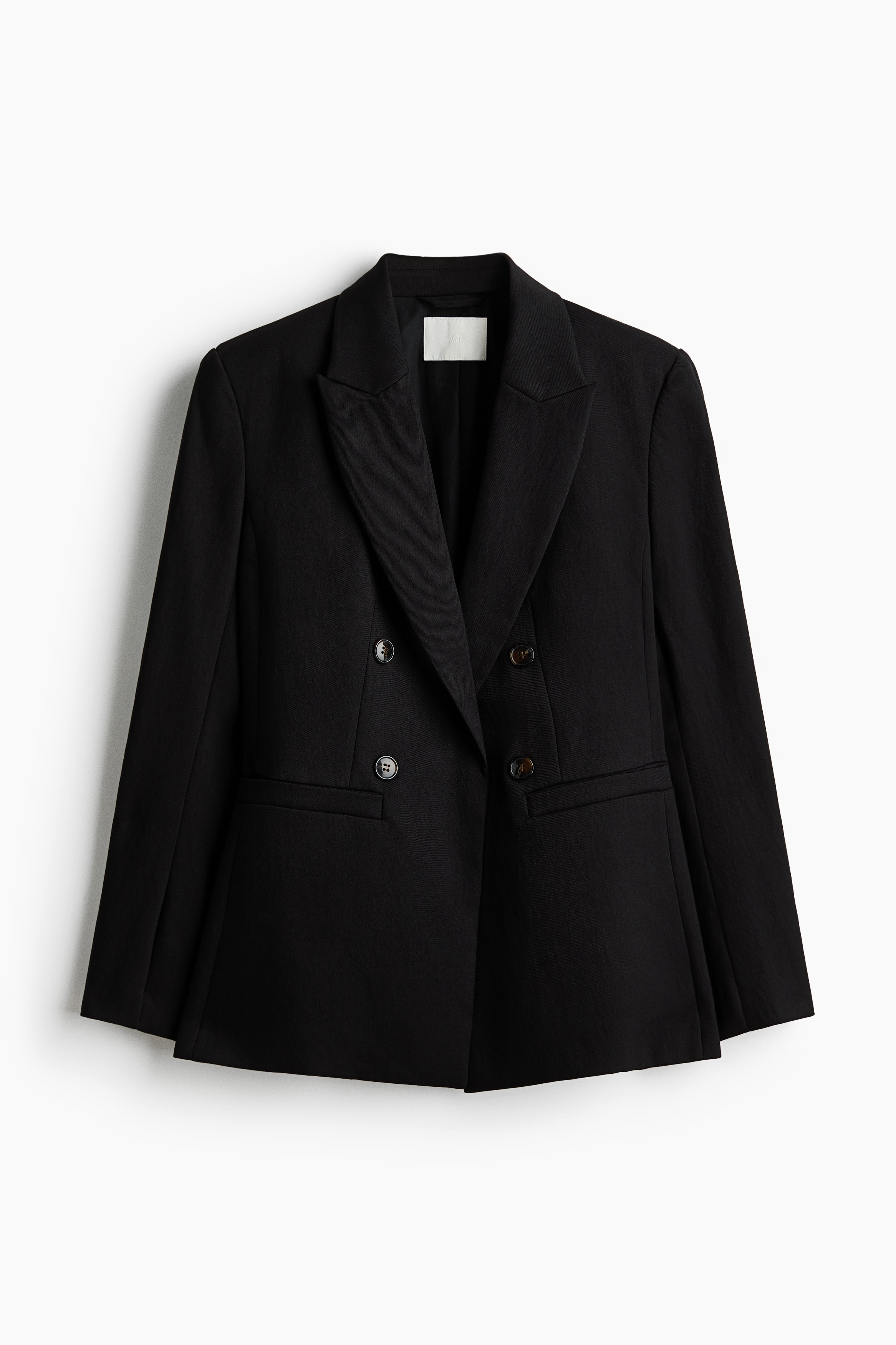 Lässiger Blazer - Schwarz/Dunkelbraun