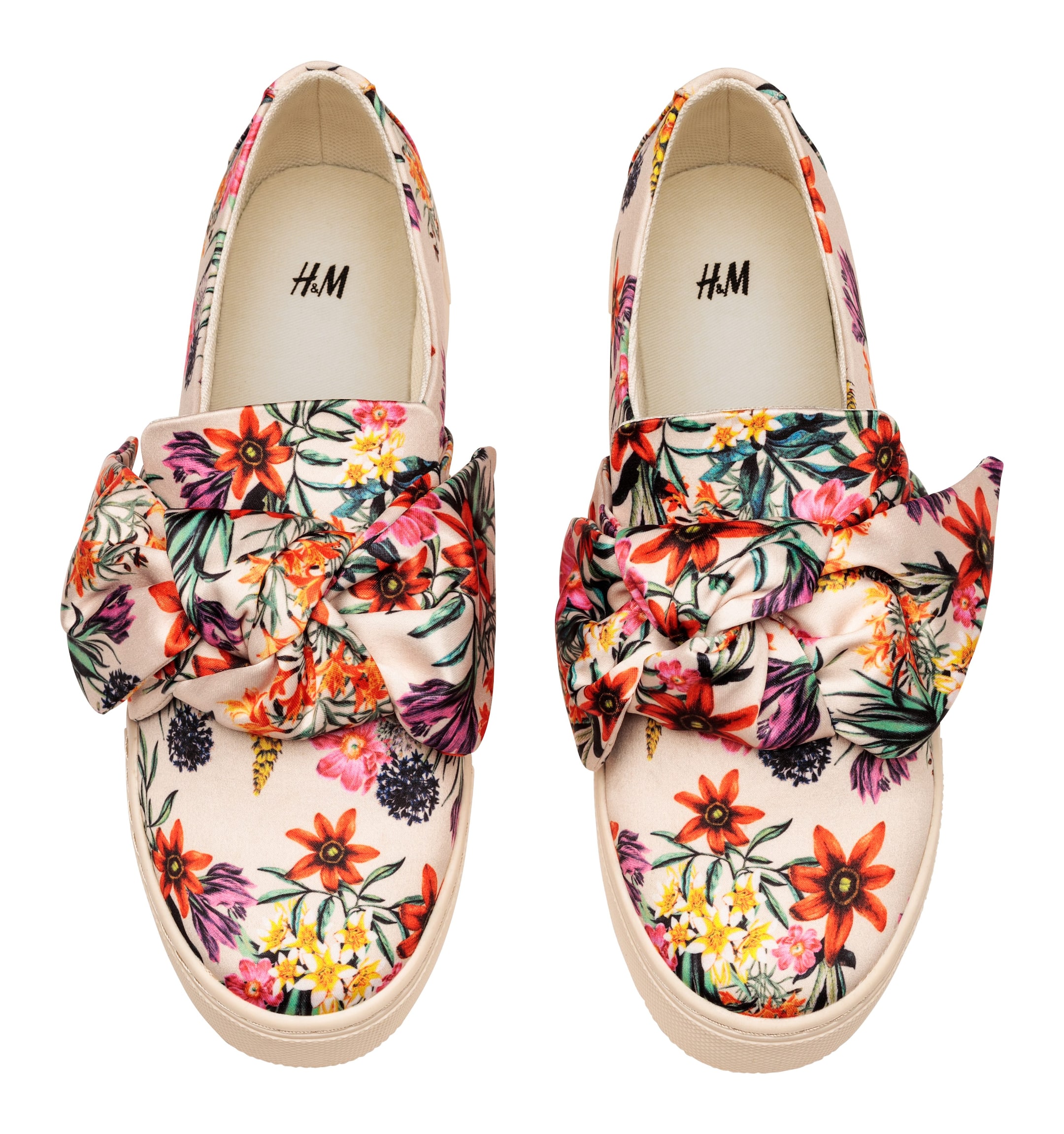 Agrandir l'image: Tennis sans lacets - Beige clair/fleuri - FEMME | H&M FR 2