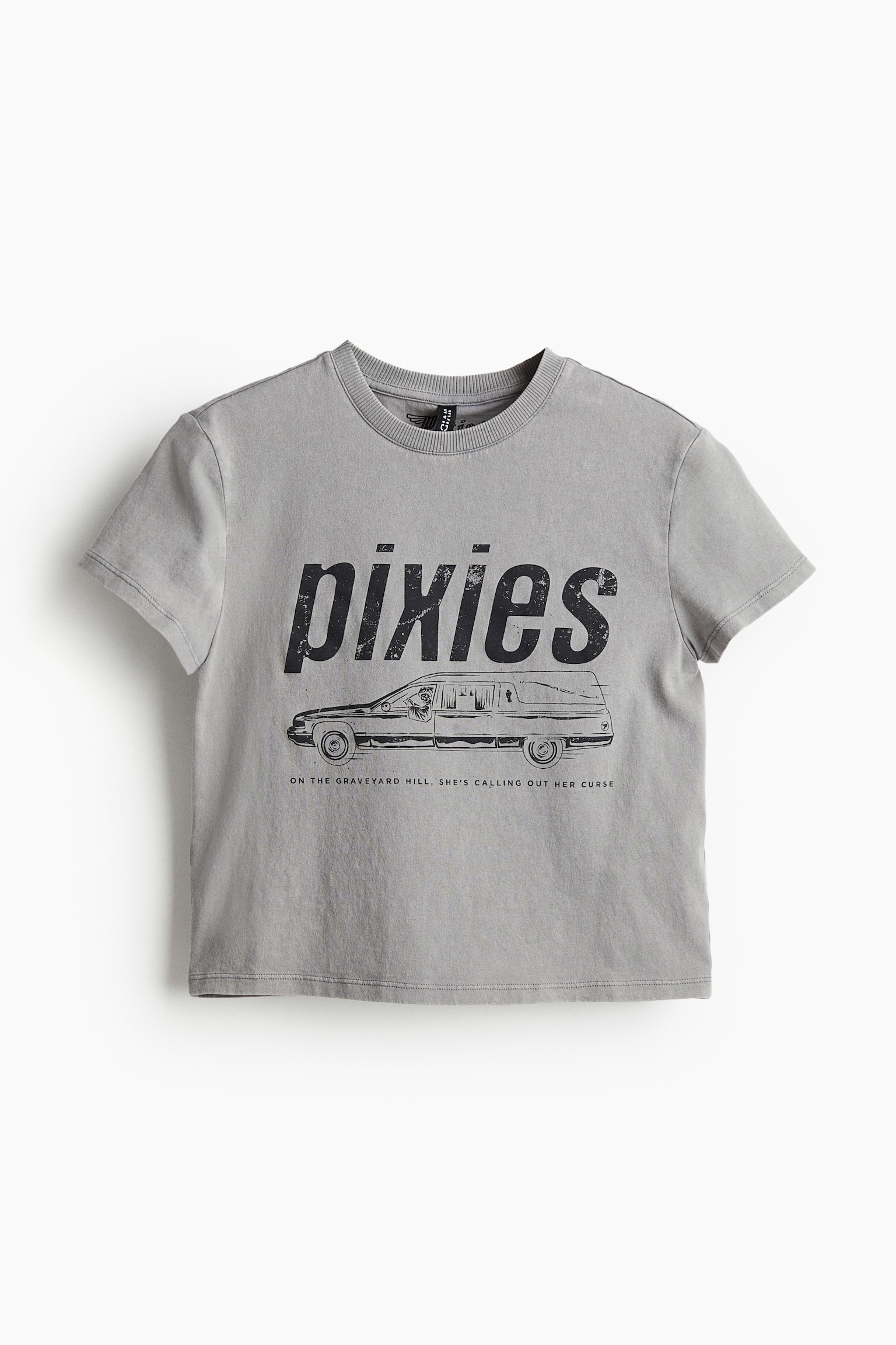 Printed T-shirt - Grey/Pixies - Ladies | H&M GB