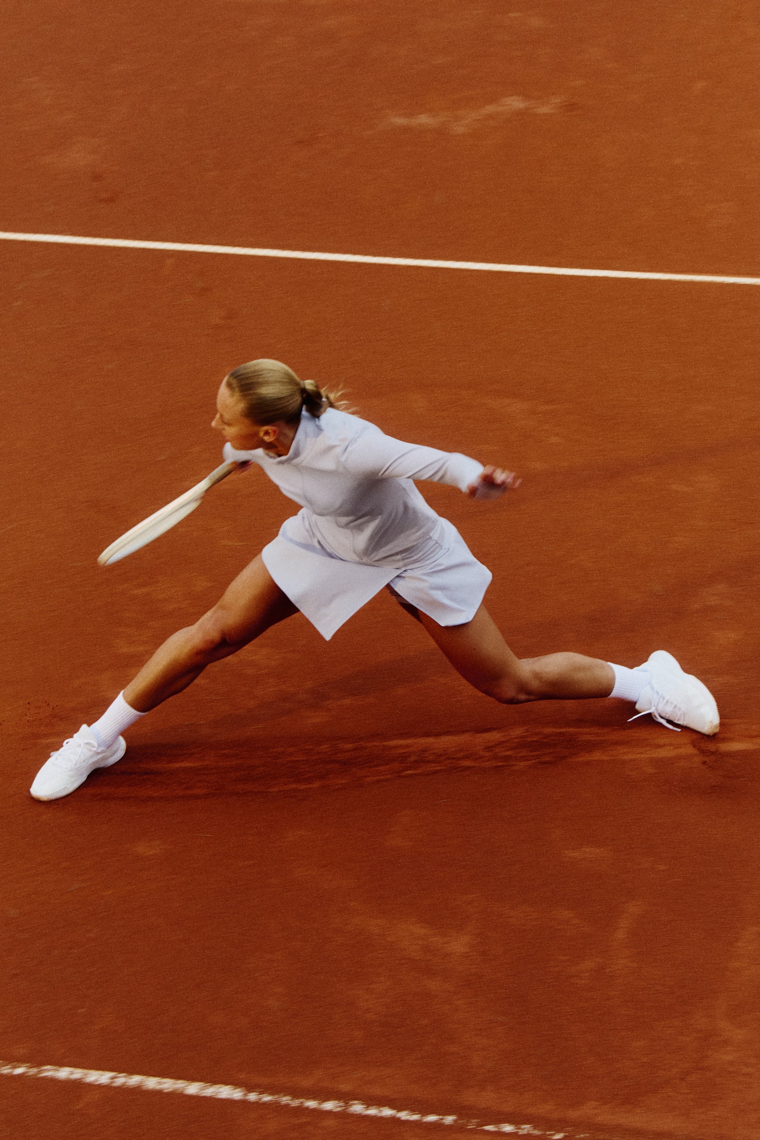 Chân váy tennis vải SoftMove™ - Màu tím lilac/Màu trắng/Màu quả mơ - 6