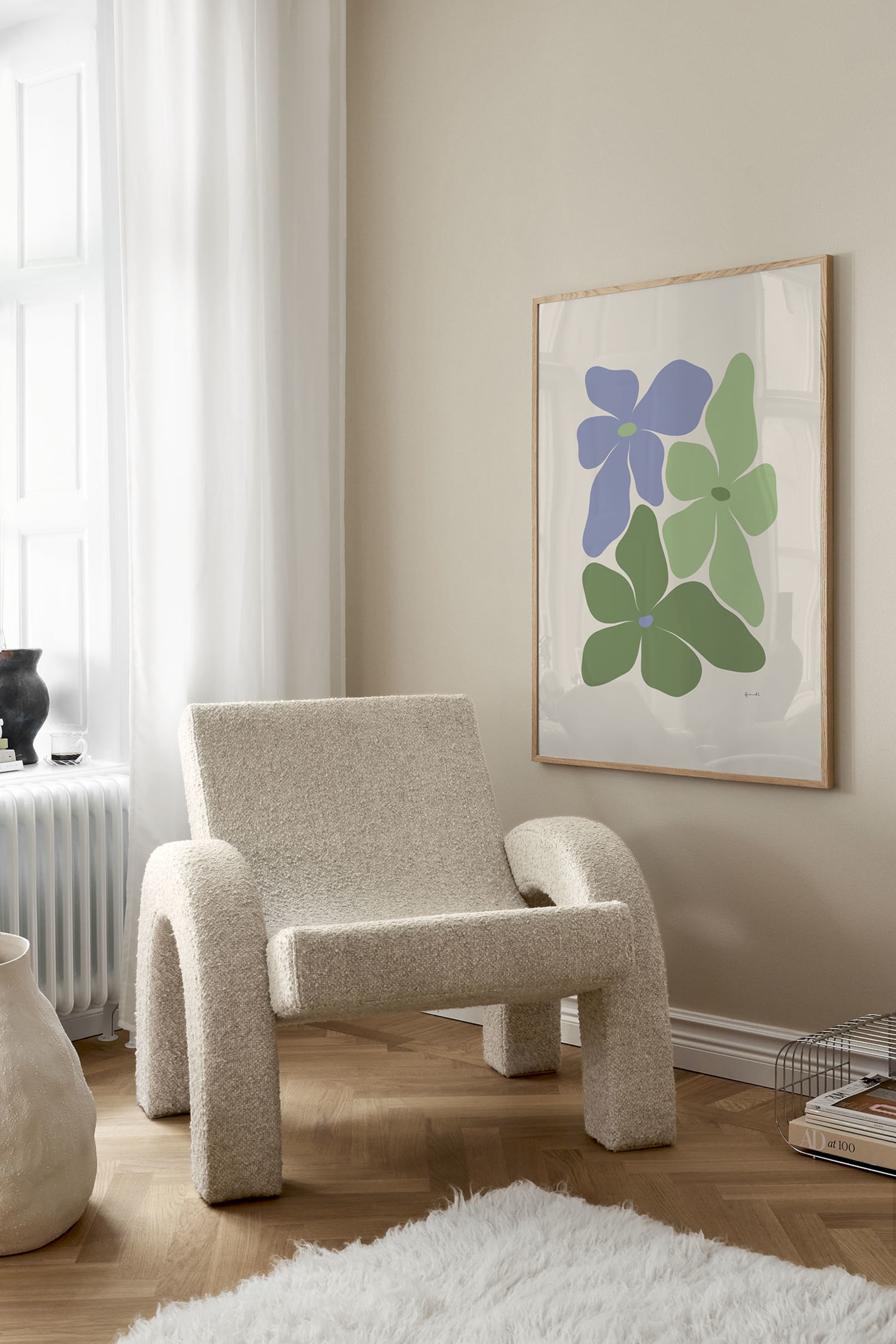 Ver imagen más grande: Spring Flowers Green Póster - Verde - Postery - HOME | H&M ES 1