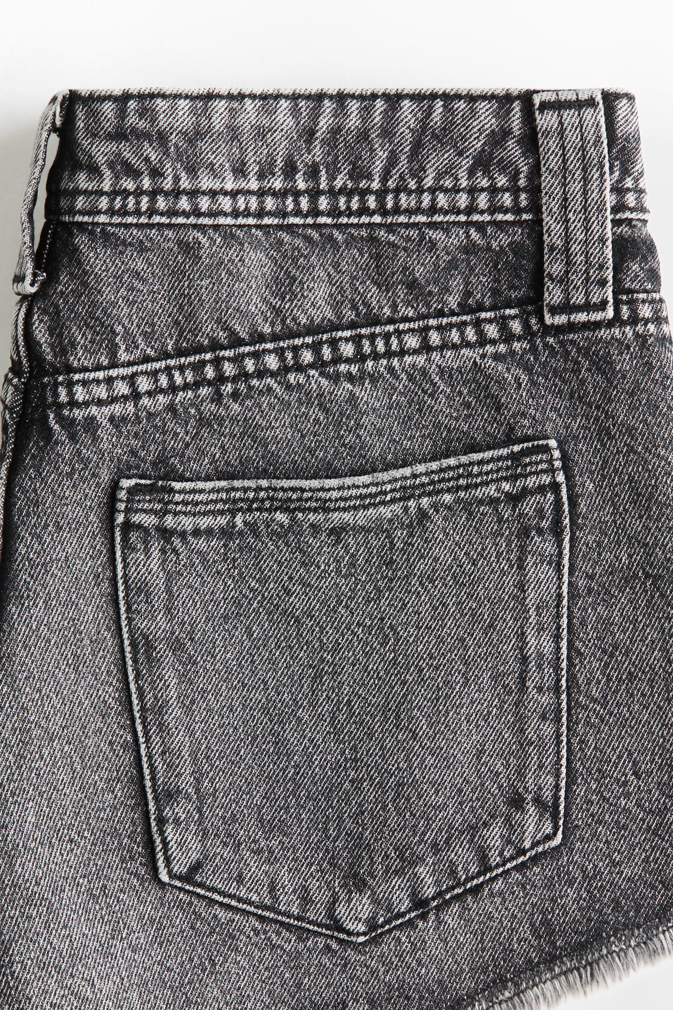 Frayed Denim Shorts
