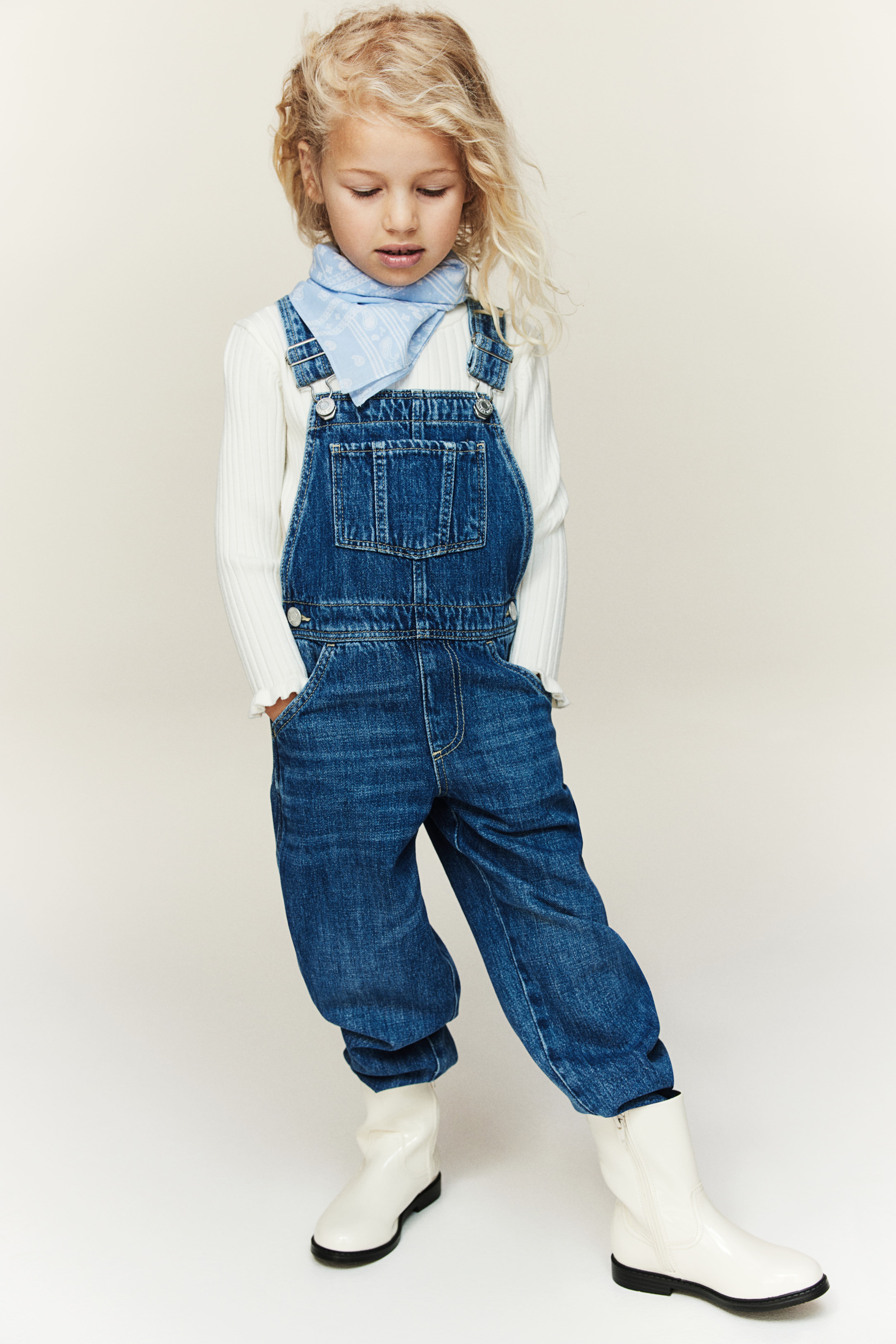 Denim dungarees