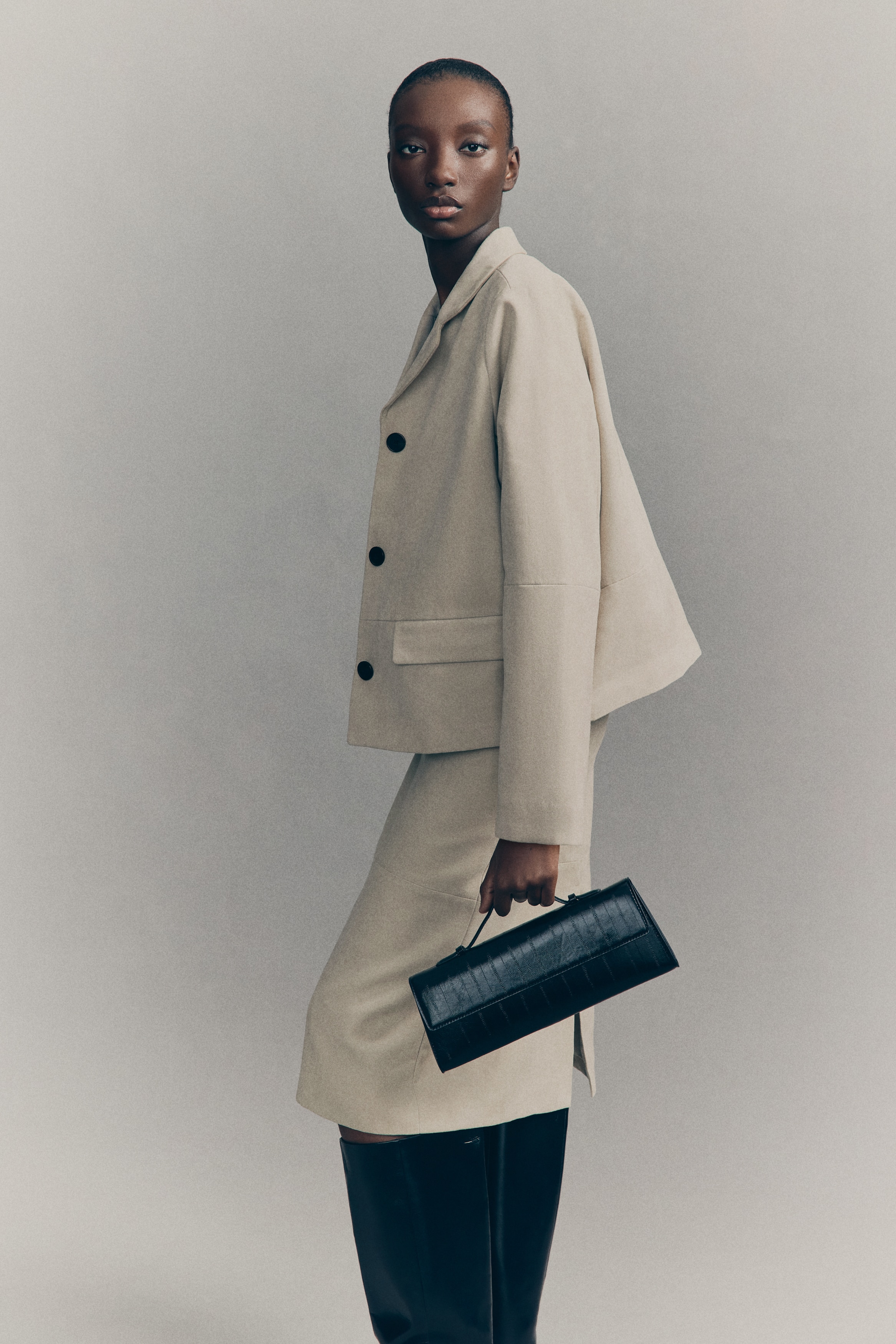 H & M - ジャケット - ベージュ