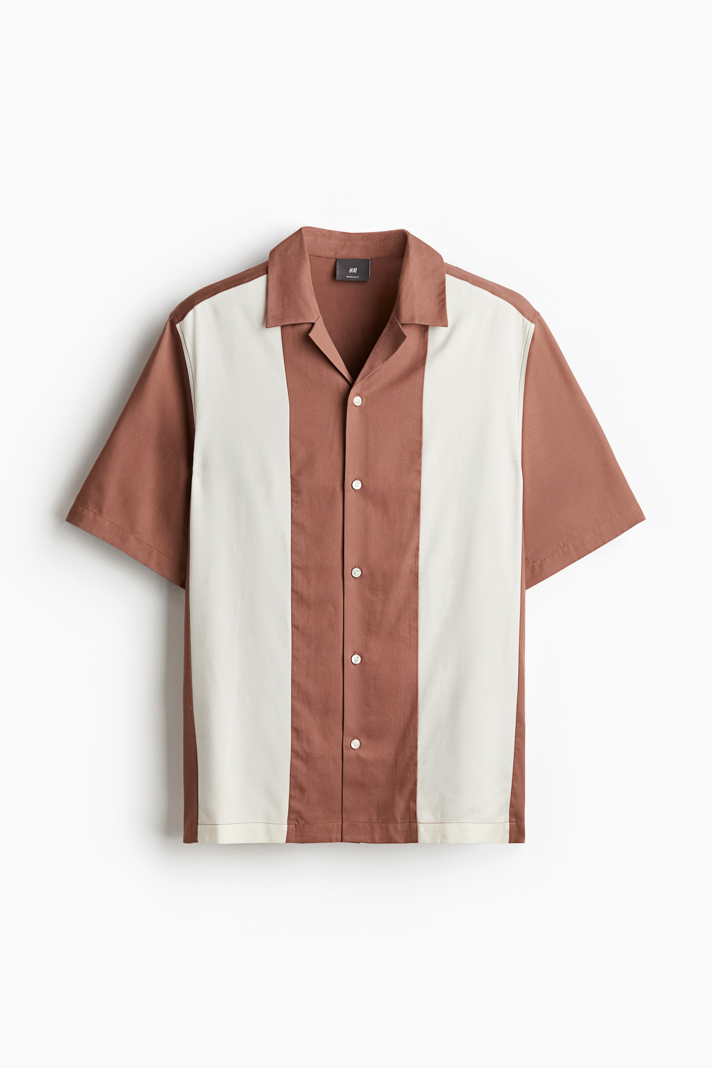 Regular Fit Lyocell Resort Shirt - Short sleeve - Regular length 