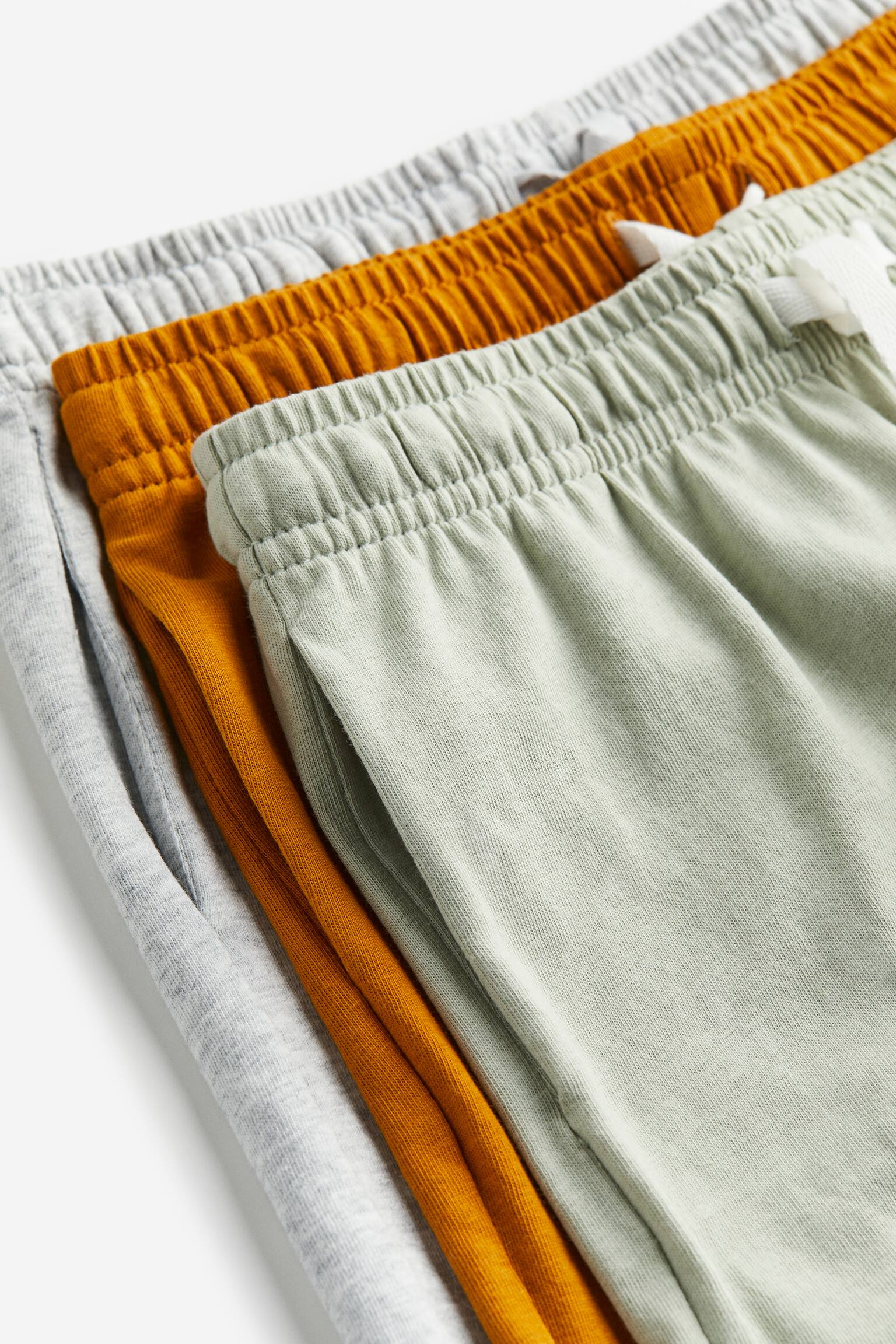 Bộ 3 quần short cotton - Màu cam/Xám nhạt đốm - 2