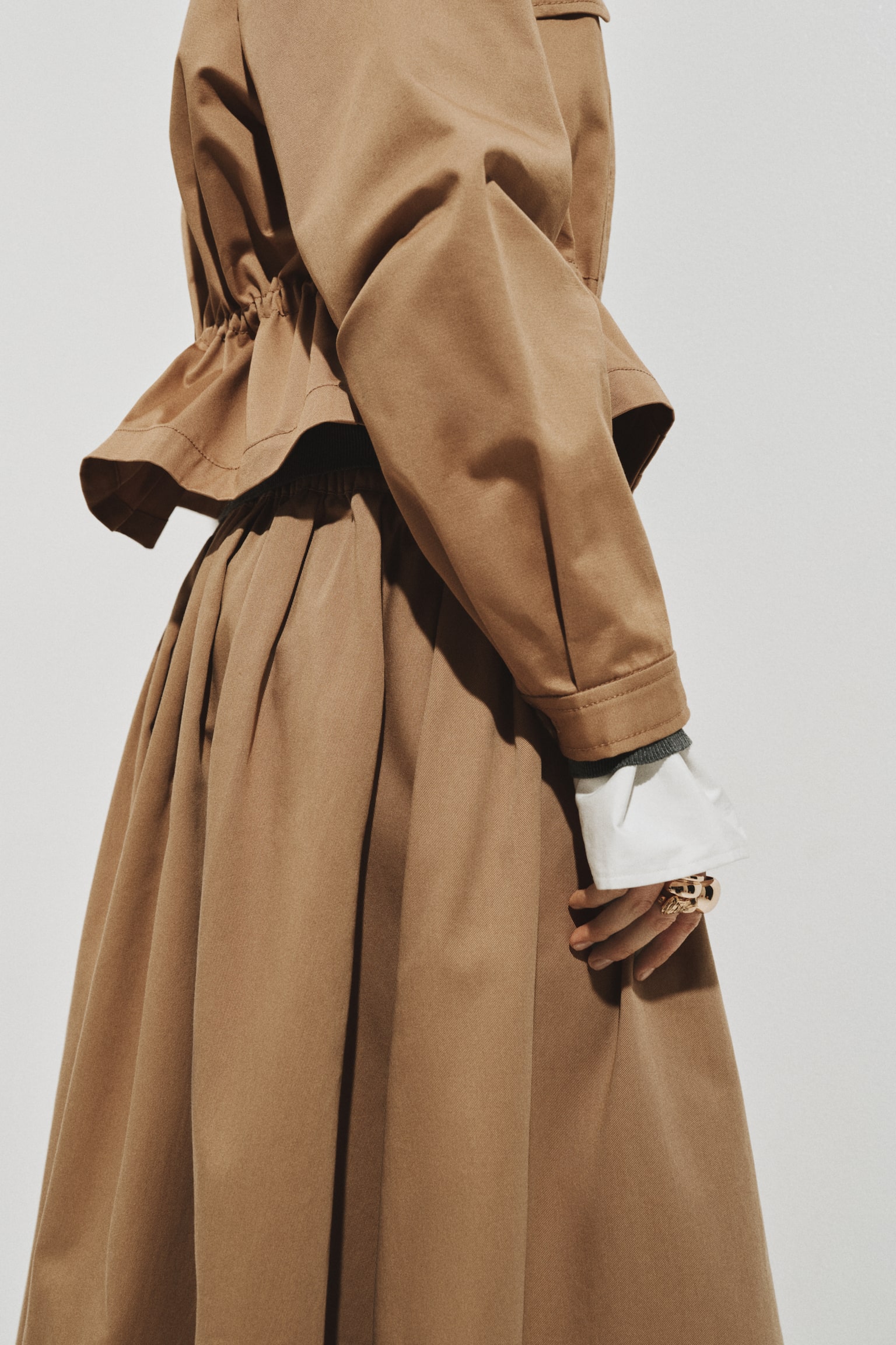 ז'קט מטוויל כותנה - בז' כהה - 3