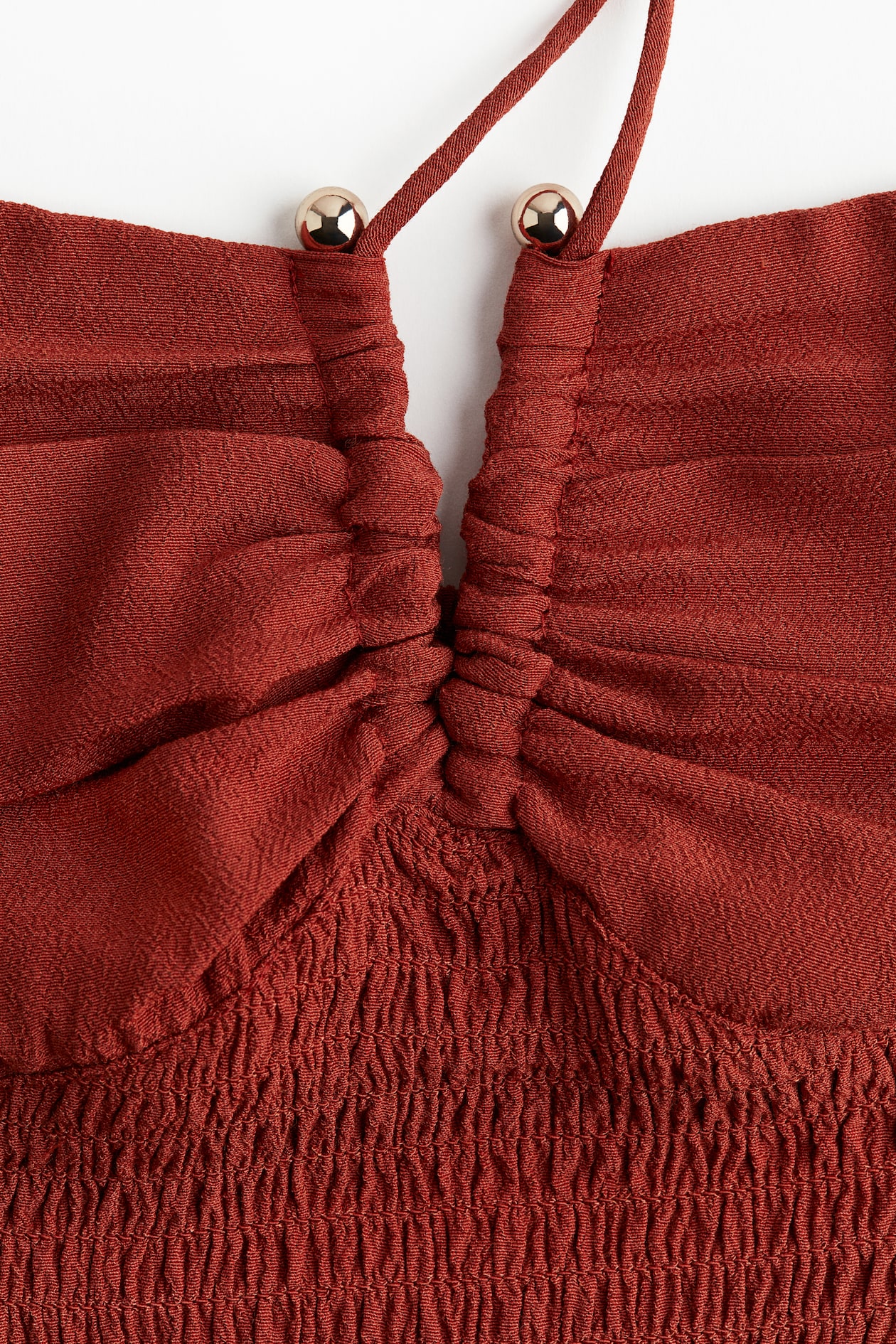 Smocked Halterneck Dress - image 3