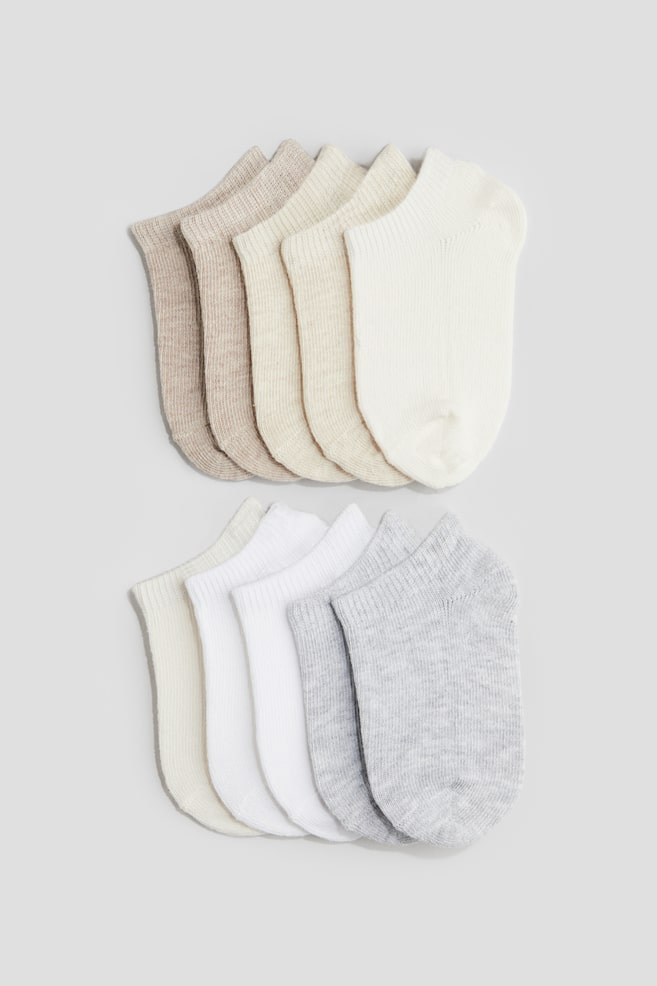 Fantasmini 10 paia - Beige/grigio chiaro/bianco/Viola chiaro/rosa - 1