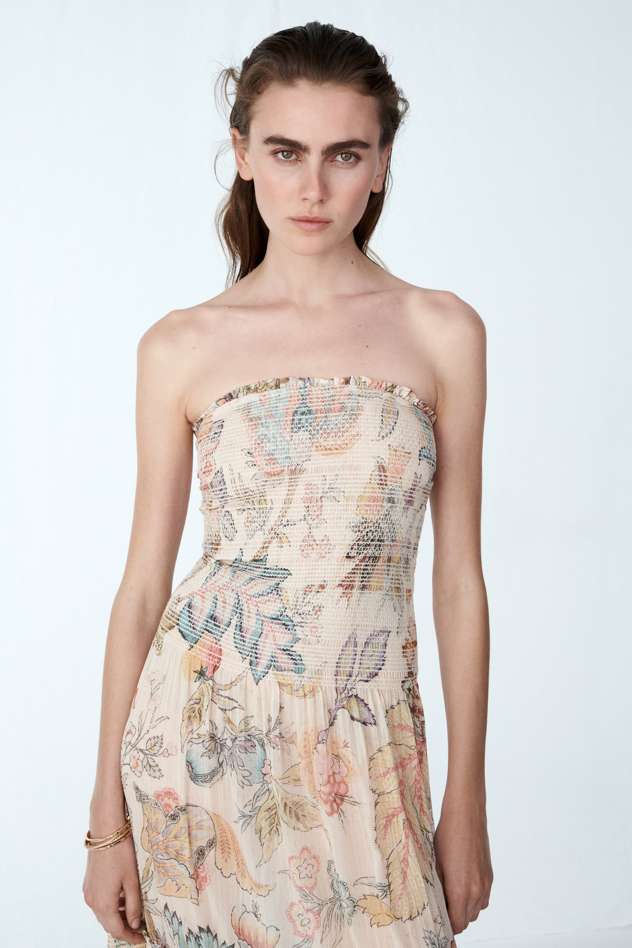 Smocked Bandeau Dress